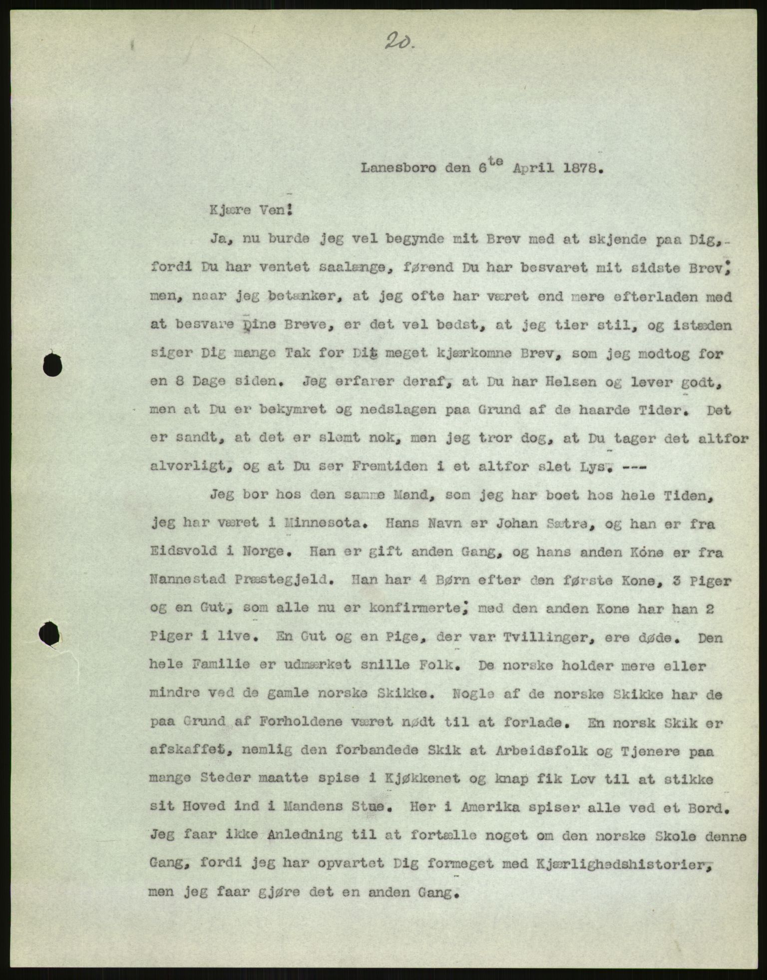 Samlinger til kildeutgivelse, Amerikabrevene, AV/RA-EA-4057/F/L0038: Arne Odd Johnsens amerikabrevsamling II, 1855-1900, p. 419