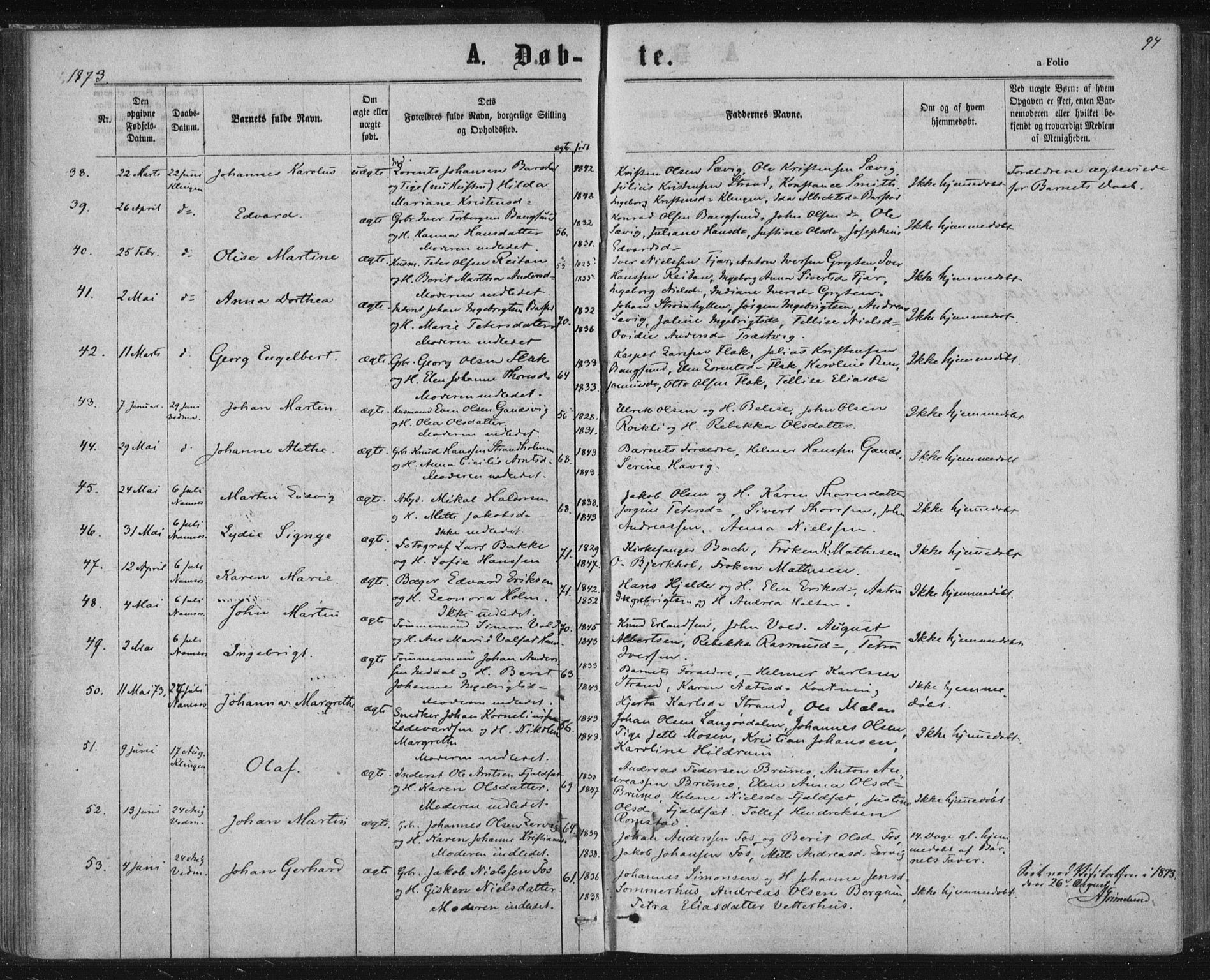 Ministerialprotokoller, klokkerbøker og fødselsregistre - Nord-Trøndelag, SAT/A-1458/768/L0570: Parish register (official) no. 768A05, 1865-1874, p. 94
