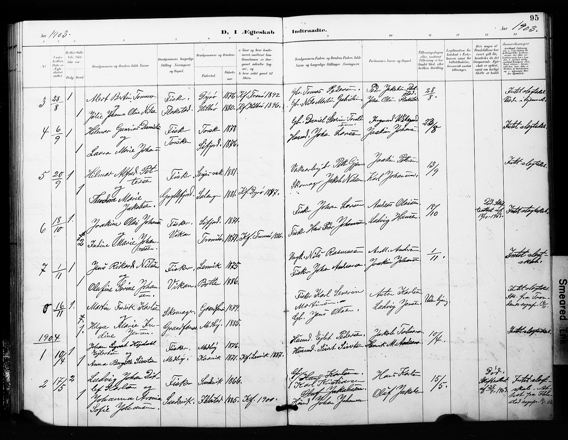 Berg sokneprestkontor, SATØ/S-1318/G/Ga/Gaa/L0006kirke: Parish register (official) no. 6, 1894-1904, p. 95