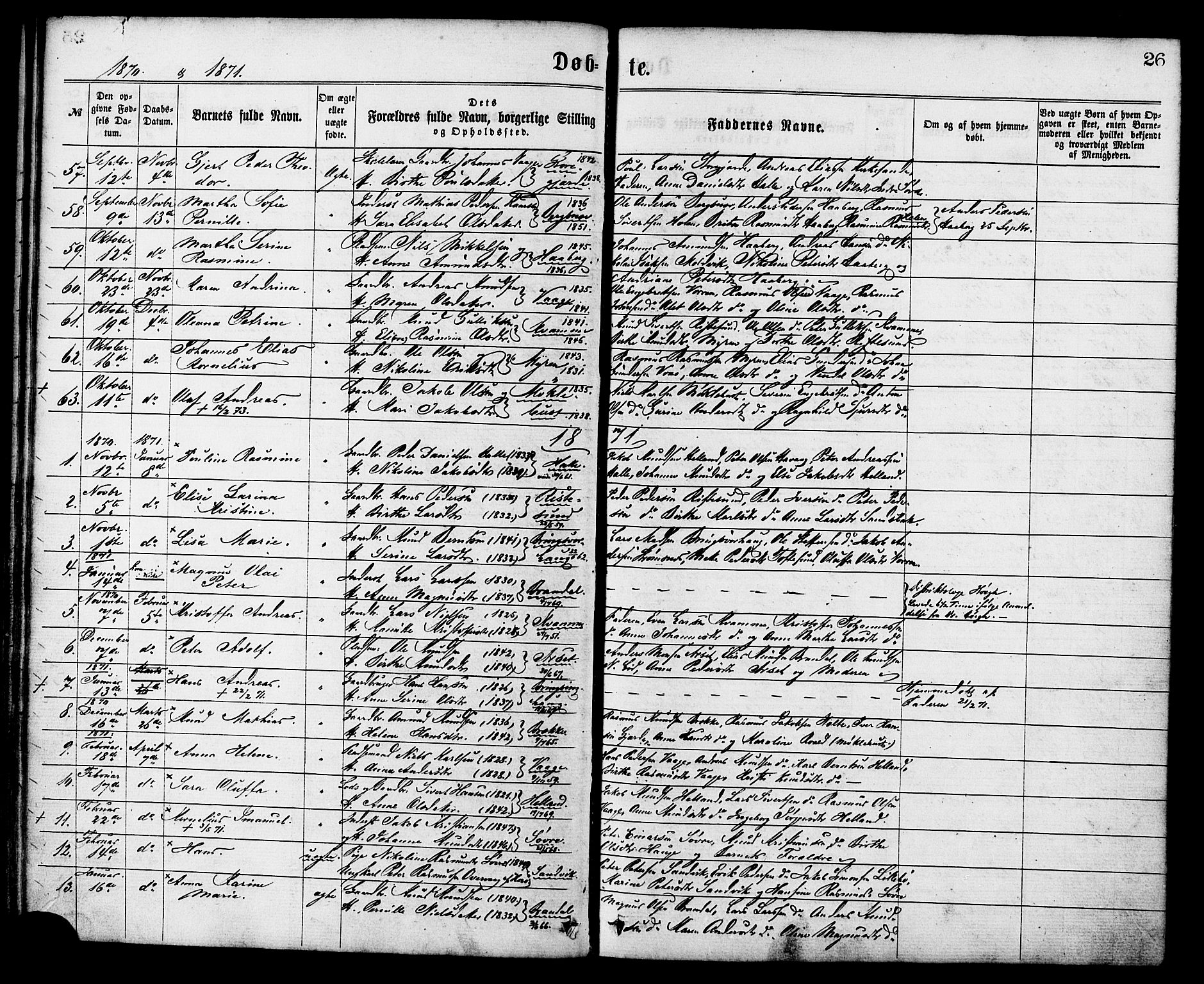 Ministerialprotokoller, klokkerbøker og fødselsregistre - Møre og Romsdal, AV/SAT-A-1454/503/L0035: Parish register (official) no. 503A03, 1865-1884, p. 26