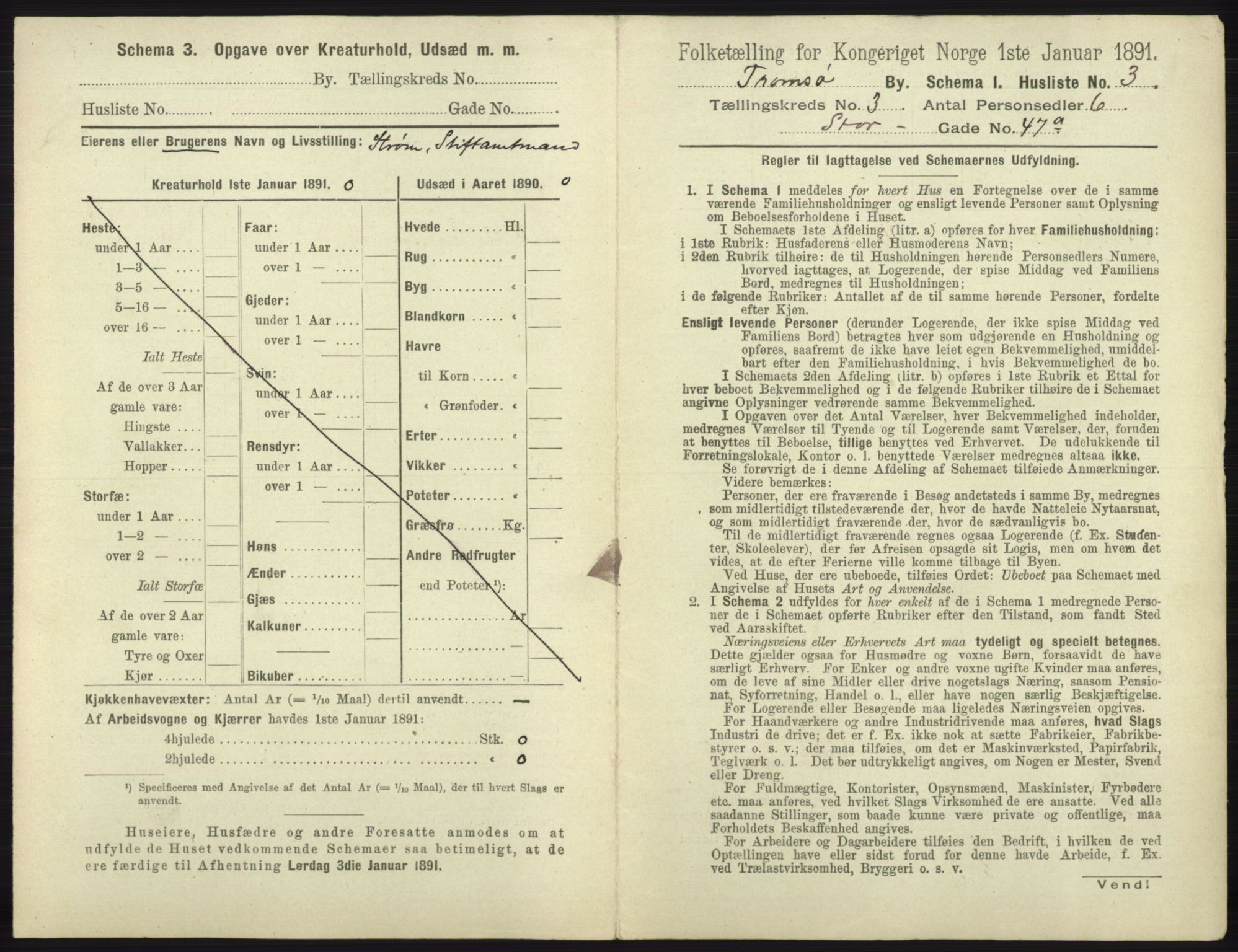 RA, 1891 census for 1902 Tromsø, 1891, p. 2997