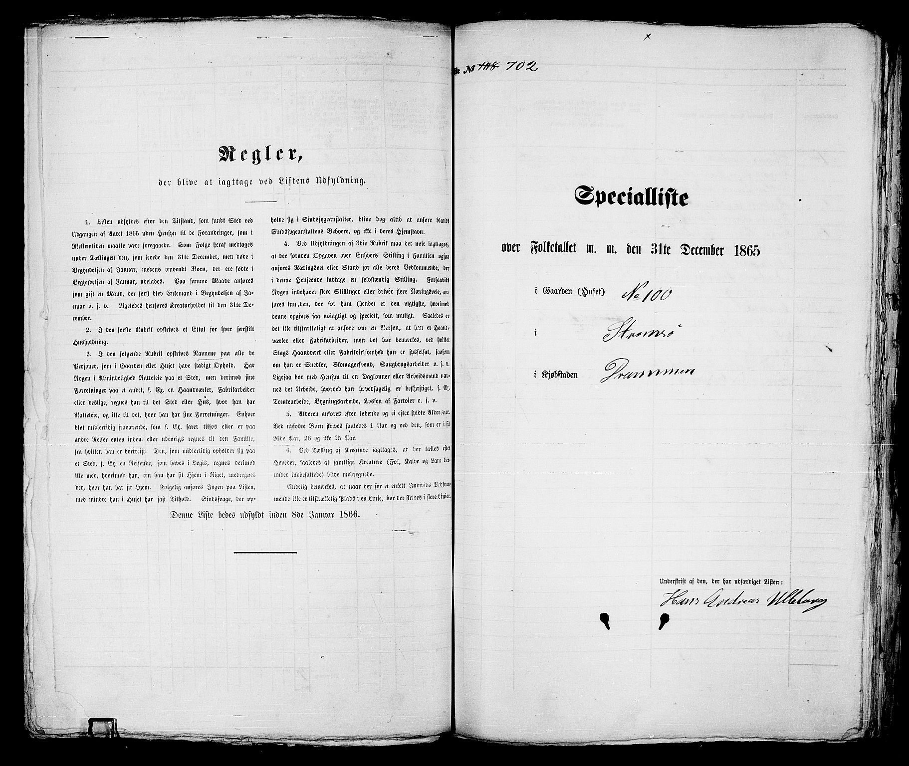 RA, 1865 census for Strømsø in Drammen, 1865, p. 219