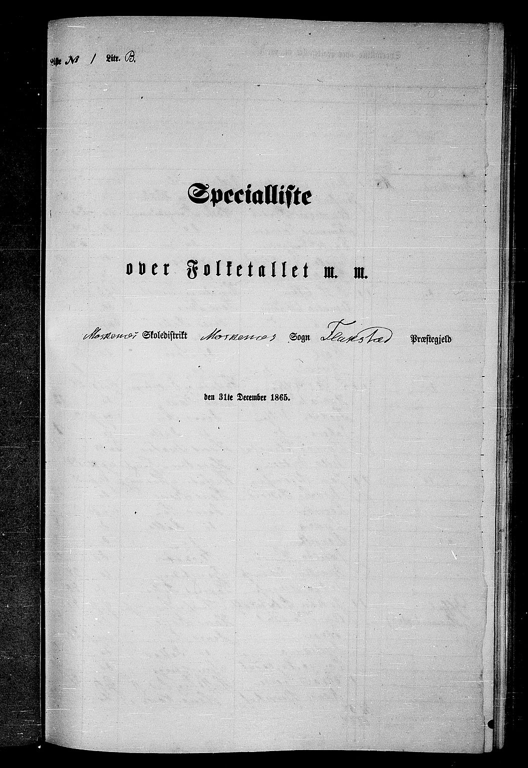 RA, 1865 census for Flakstad, 1865, p. 18