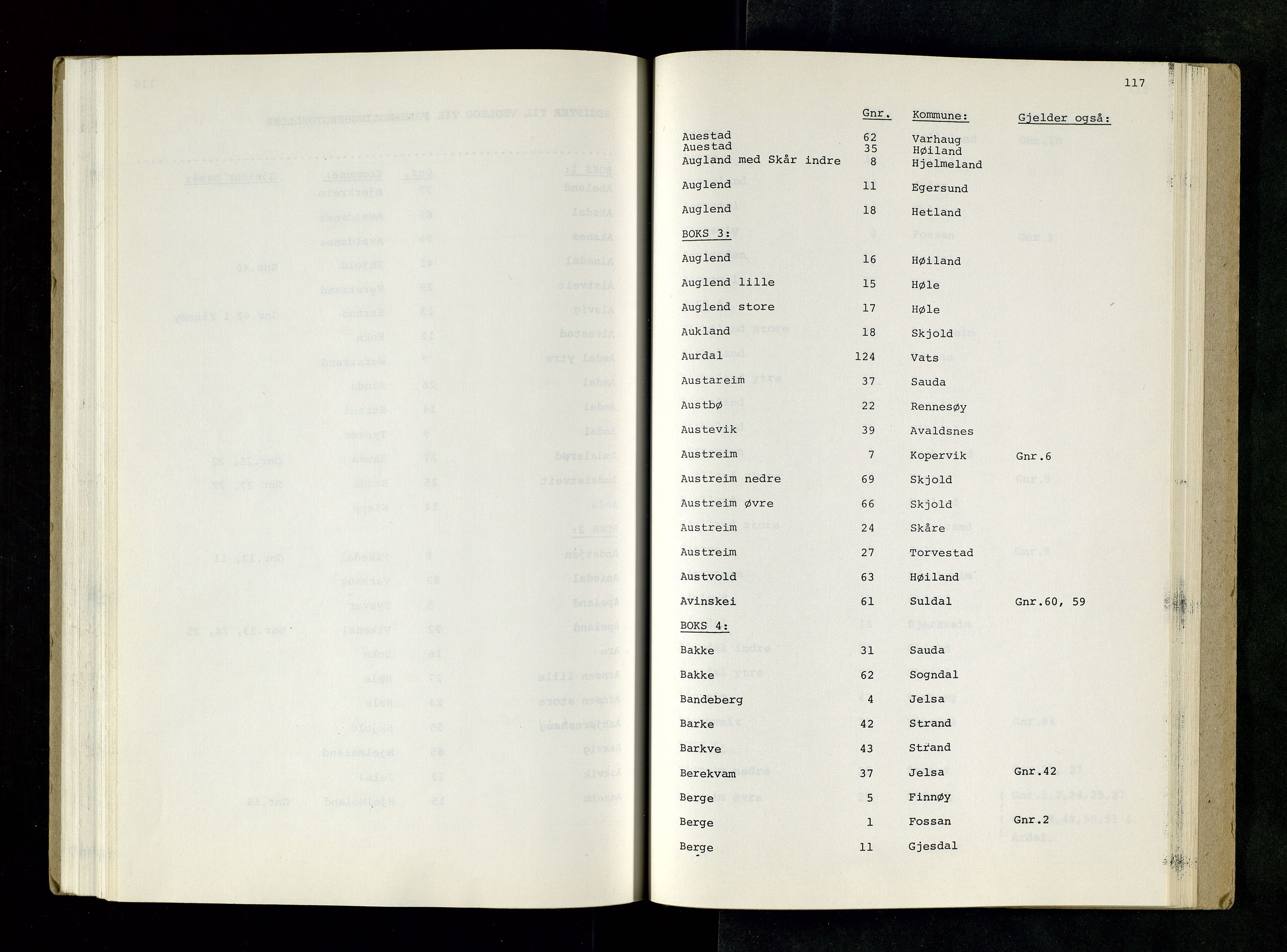 Rogaland jordskifterett, SAST/A-102426/Oaa/L0001: Katalog og register, 1859-1974, p. 117