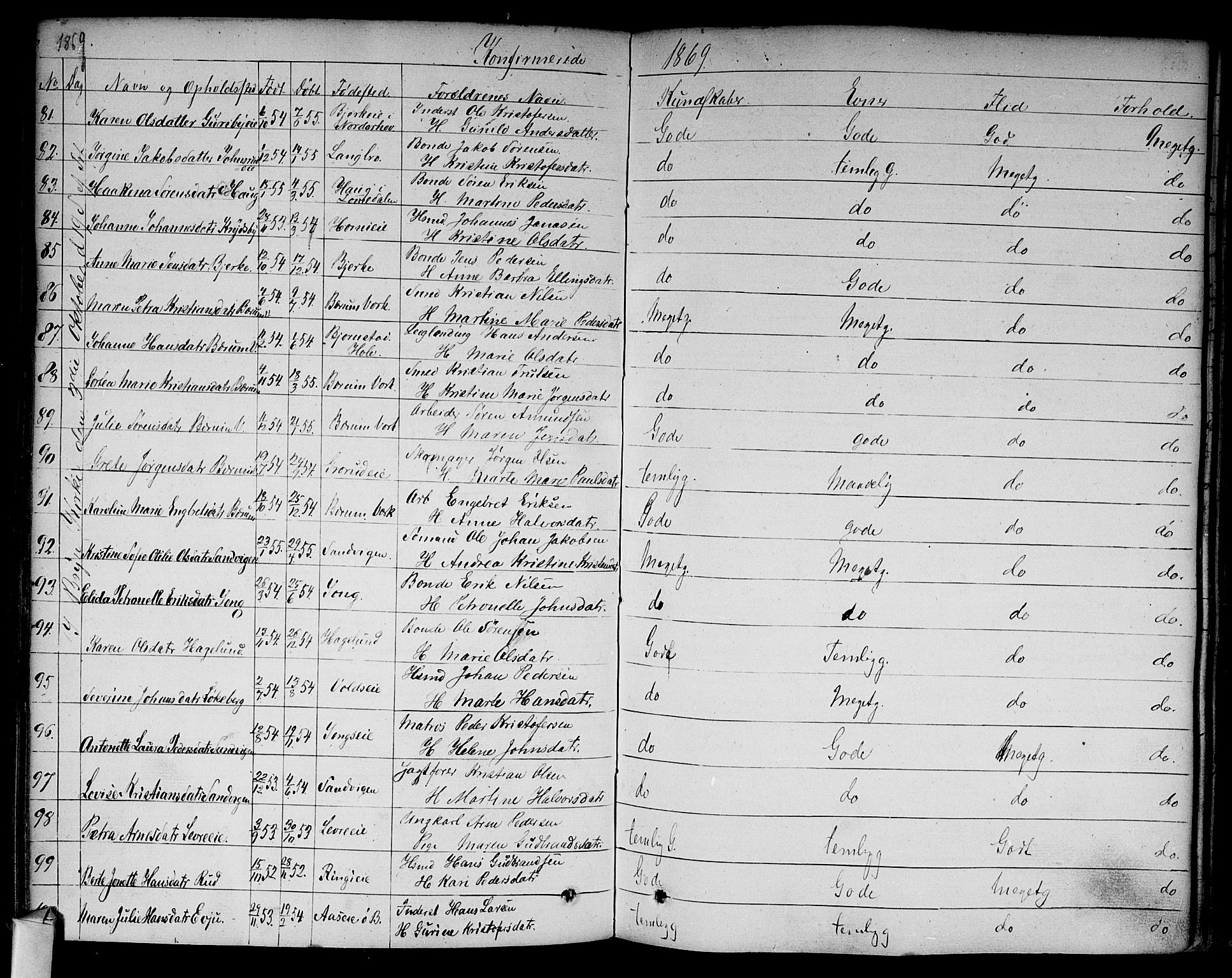 Asker prestekontor Kirkebøker, SAO/A-10256a/F/Fa/L0009: Parish register (official) no. I 9, 1825-1878, p. 265