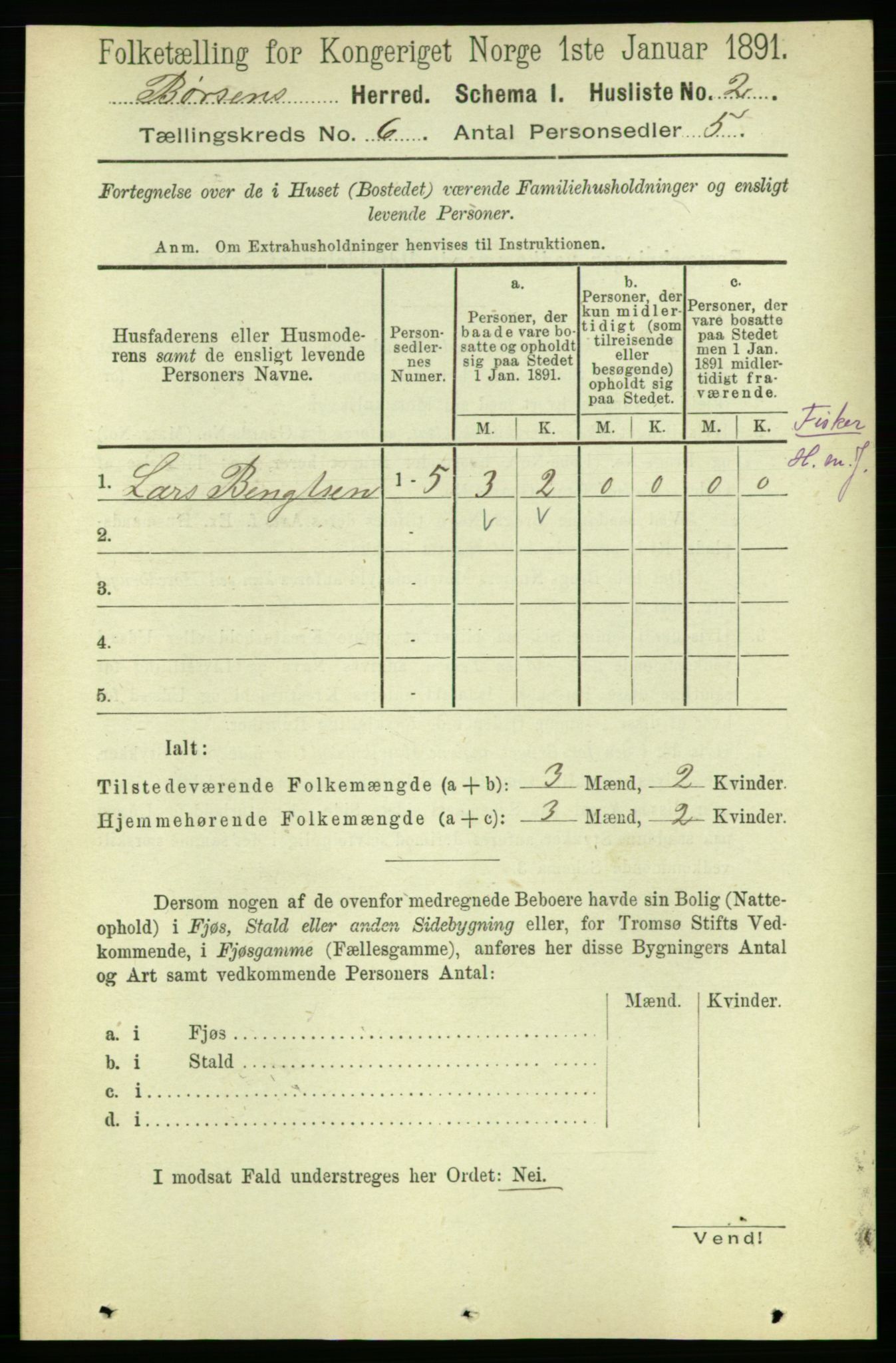 RA, 1891 census for 1658 Børsa, 1891, p. 2312