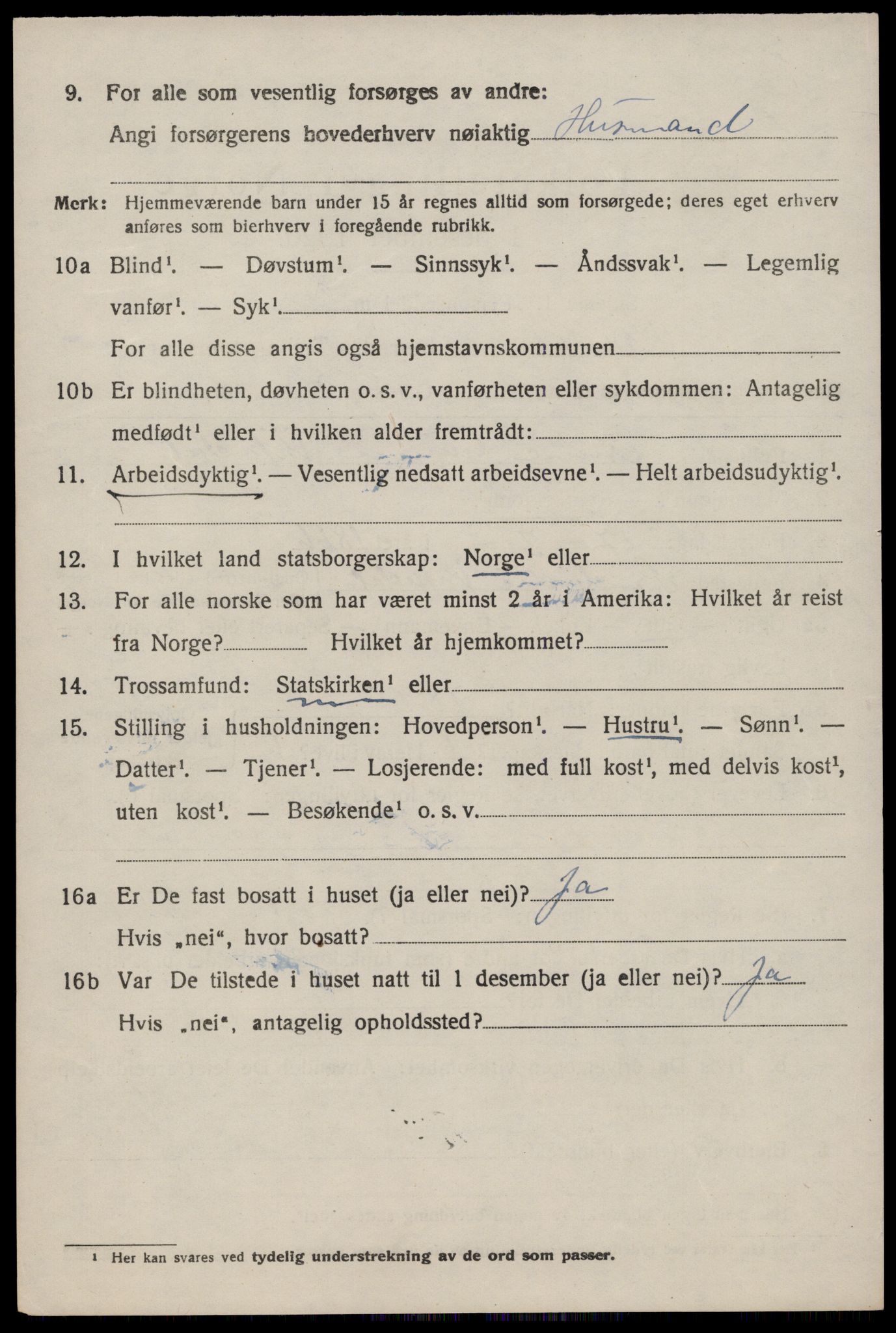 SAST, 1920 census for Vikedal, 1920, p. 2934