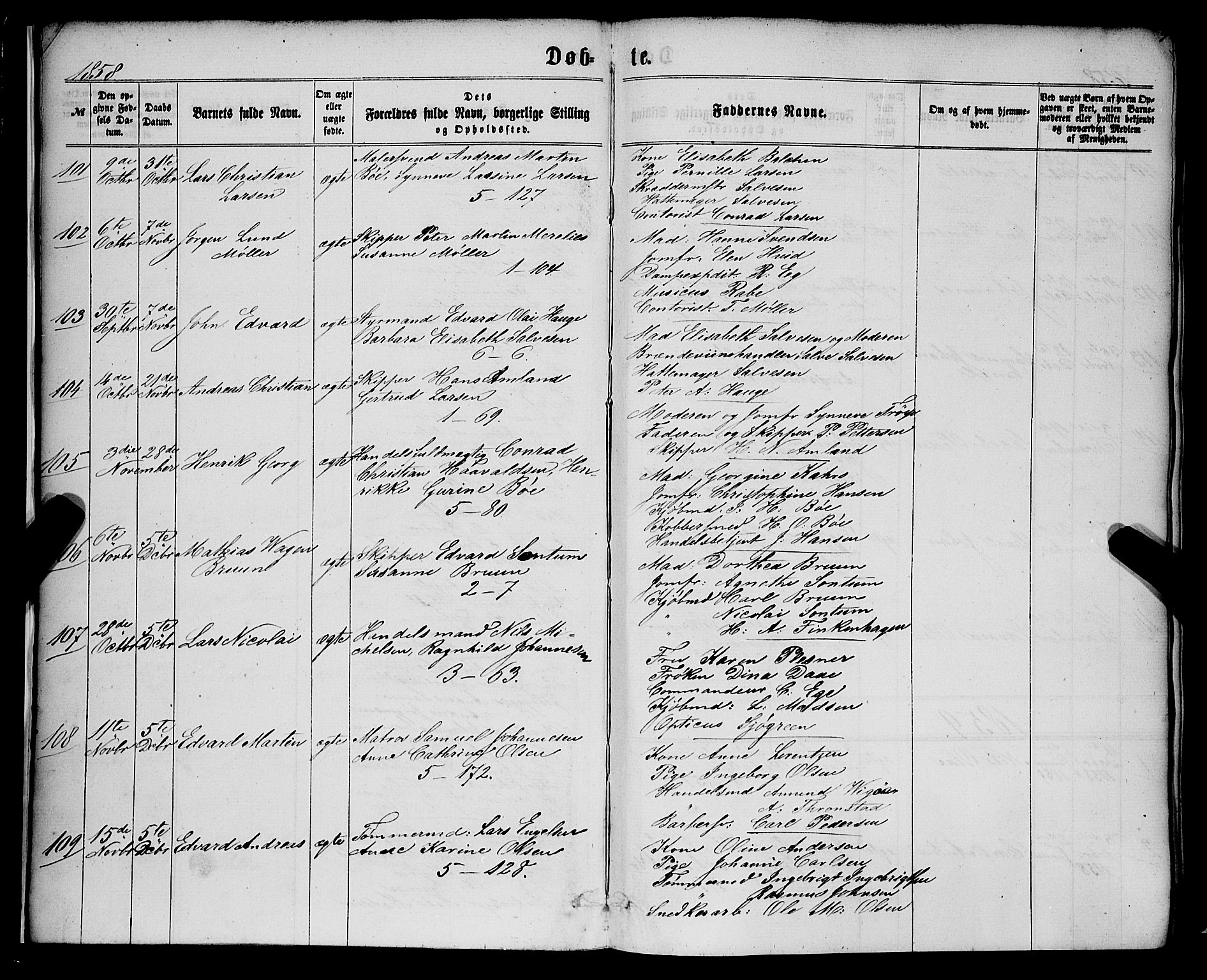 Nykirken Sokneprestembete, AV/SAB-A-77101/H/Haa/L0015: Parish register (official) no. B 2, 1858-1869, p. 9