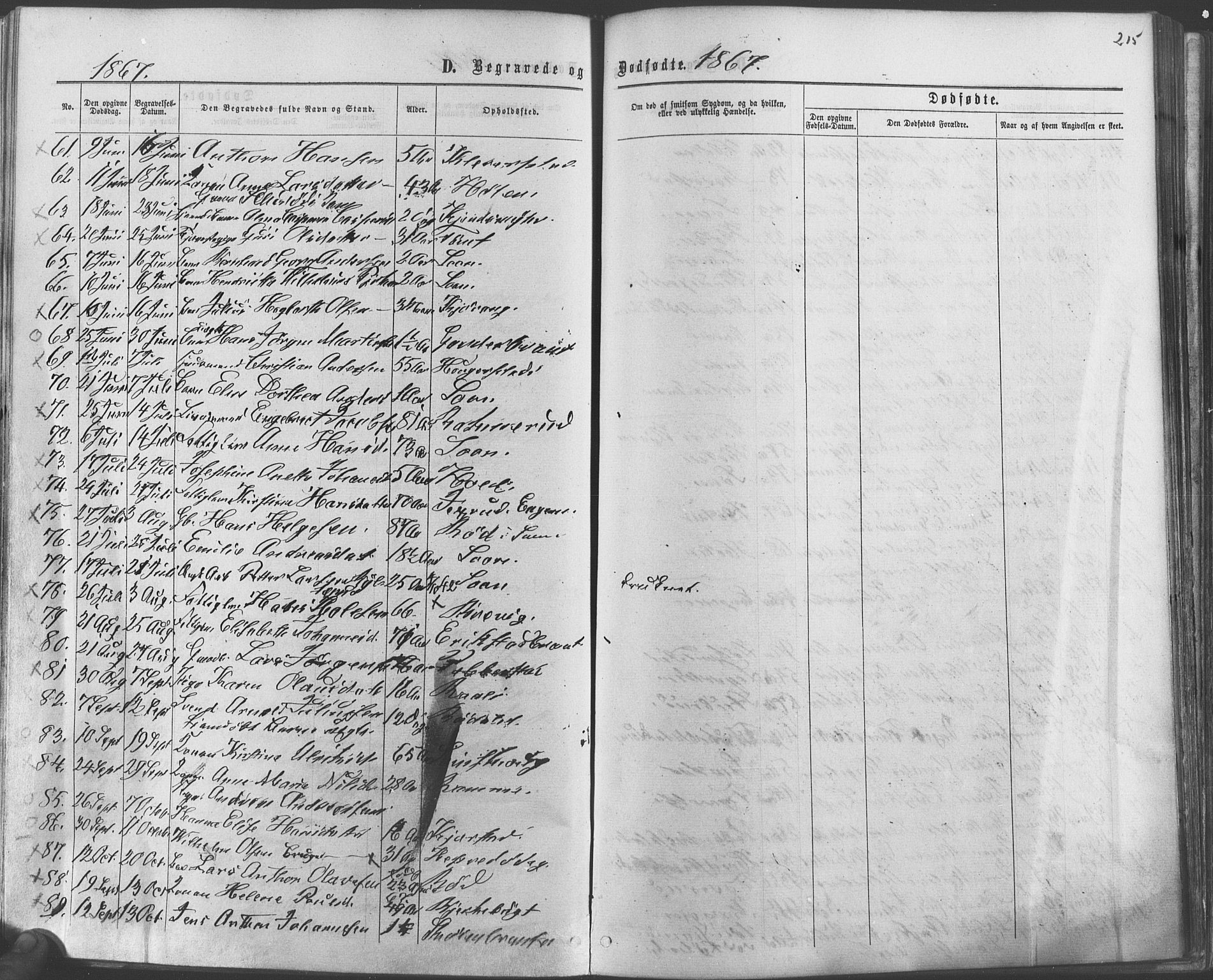 Vestby prestekontor Kirkebøker, AV/SAO-A-10893/F/Fa/L0008: Parish register (official) no. I 8, 1863-1877, p. 215