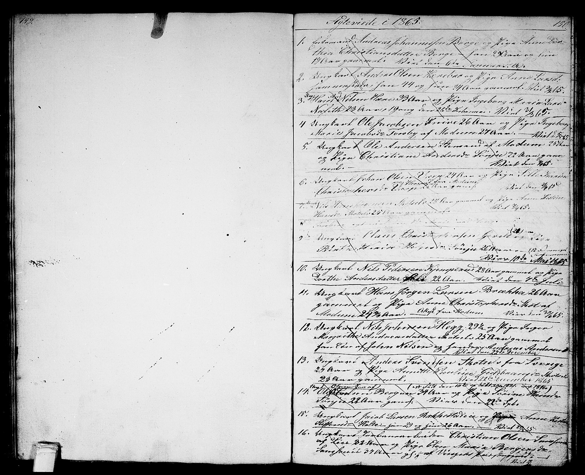 Eiker kirkebøker, SAKO/A-4/G/Gb/L0002: Parish register (copy) no. II 2, 1865-1879, p. 149-150