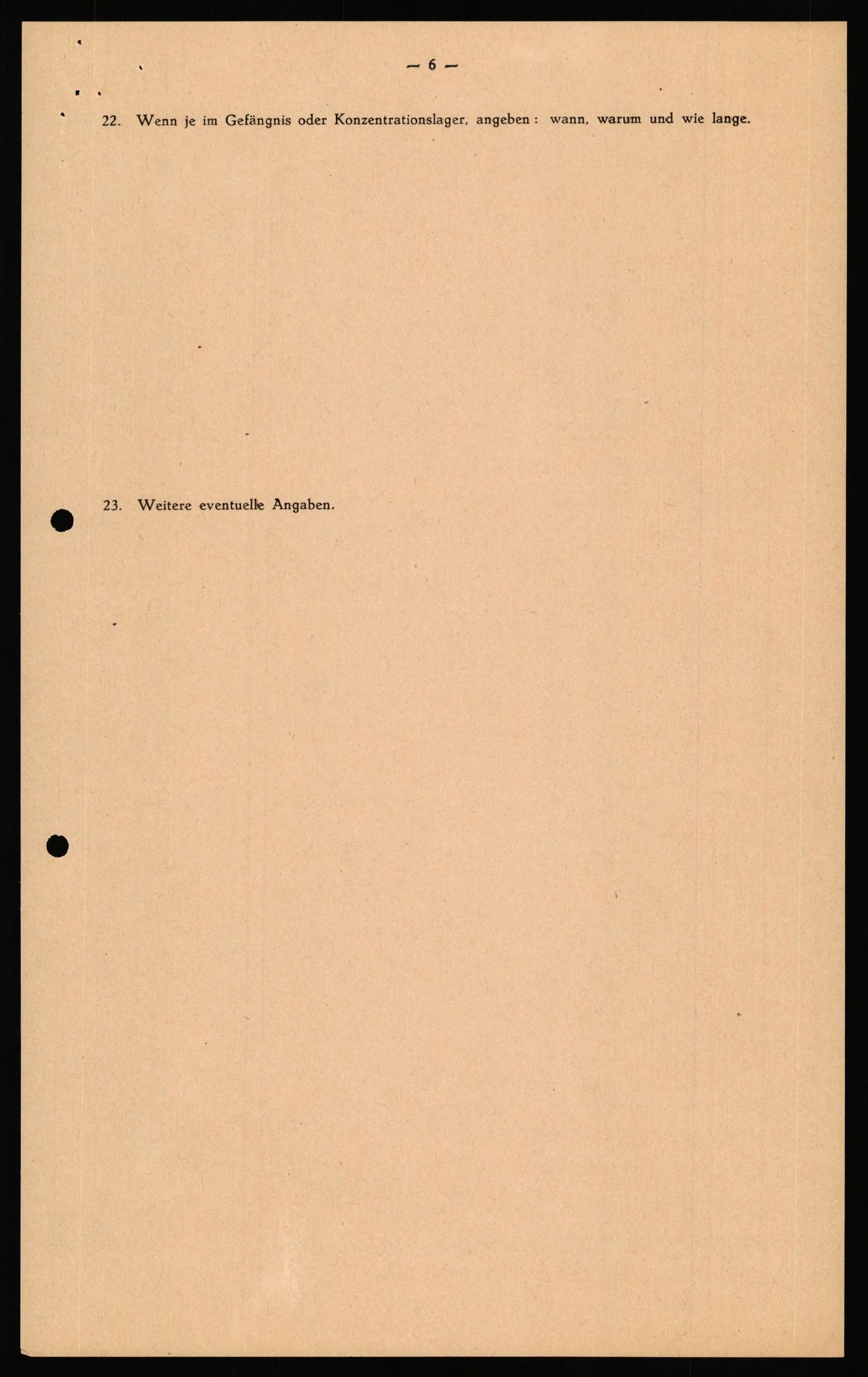 Forsvaret, Forsvarets overkommando II, AV/RA-RAFA-3915/D/Db/L0035: CI Questionaires. Tyske okkupasjonsstyrker i Norge. Tyskere., 1945-1946, p. 7