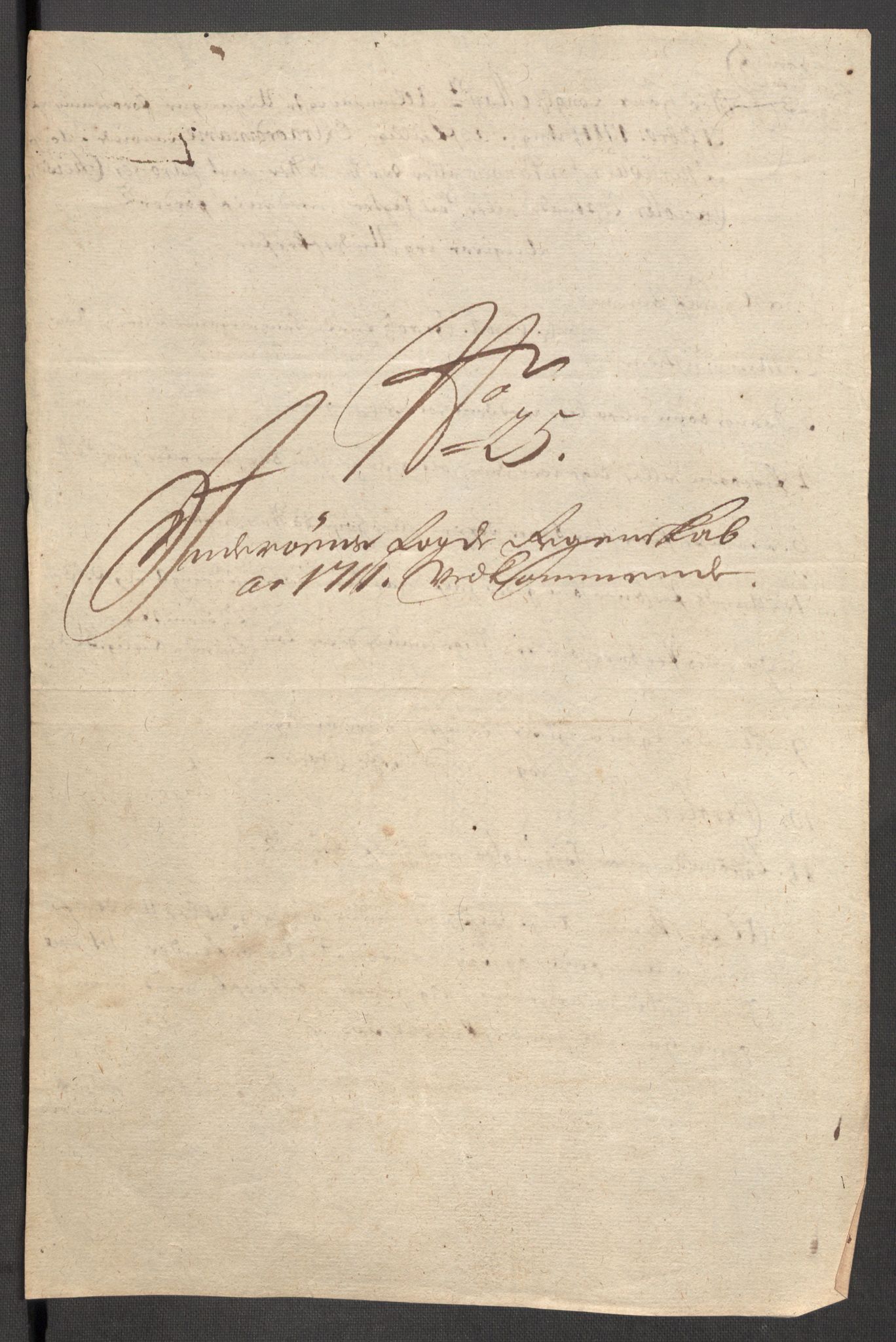 Rentekammeret inntil 1814, Reviderte regnskaper, Fogderegnskap, AV/RA-EA-4092/R63/L4319: Fogderegnskap Inderøy, 1711, p. 288