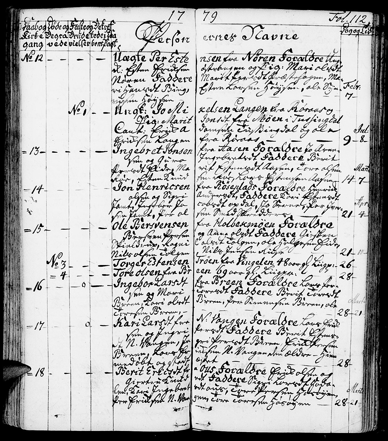 Tolga prestekontor, AV/SAH-PREST-062/K/L0002: Parish register (official) no. 2, 1768-1786, p. 112