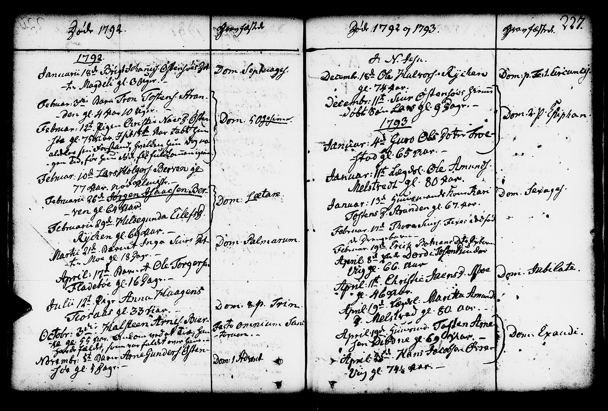 Kvam sokneprestembete, AV/SAB-A-76201/H/Haa: Parish register (official) no. A 4, 1743-1795, p. 227
