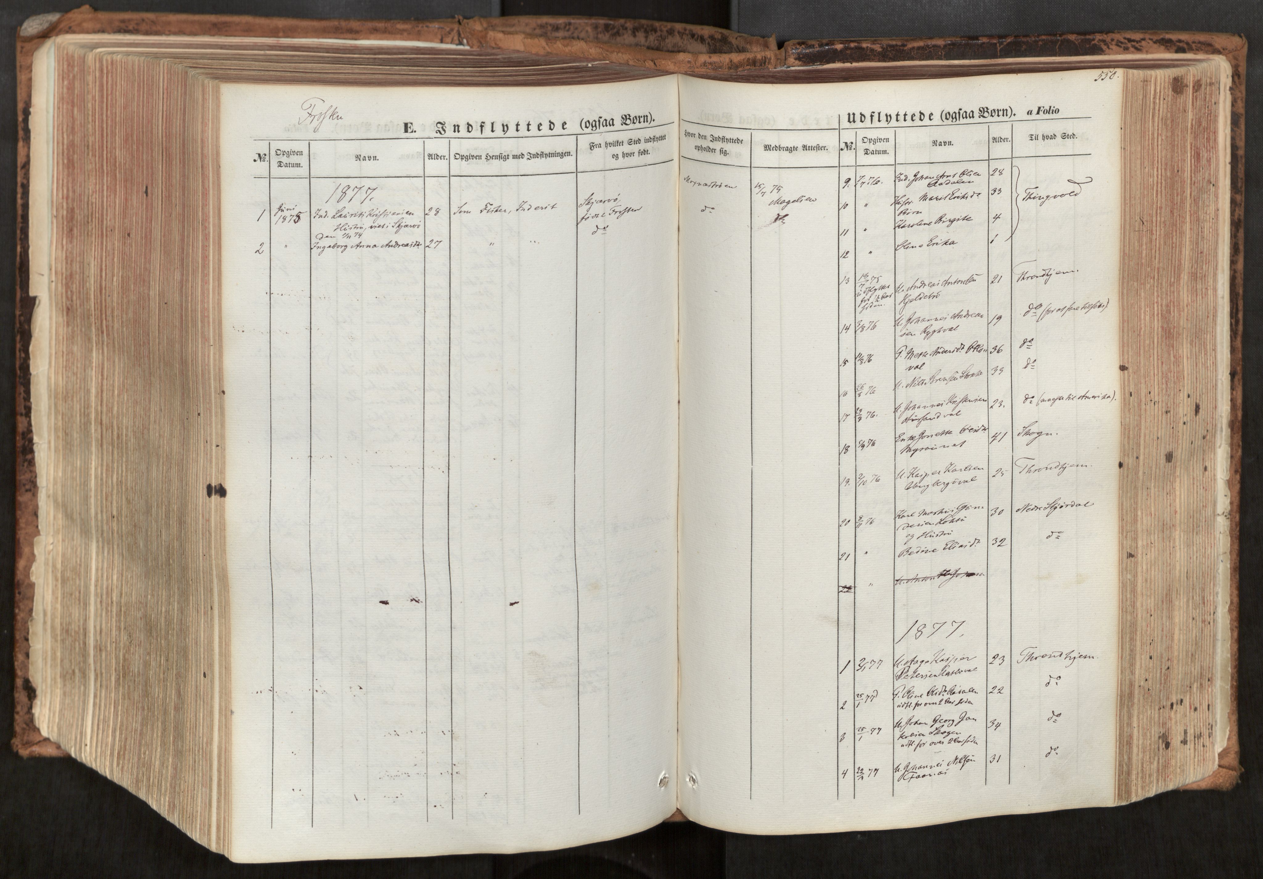 Ministerialprotokoller, klokkerbøker og fødselsregistre - Nord-Trøndelag, SAT/A-1458/713/L0116: Parish register (official) no. 713A07, 1850-1877, p. 550