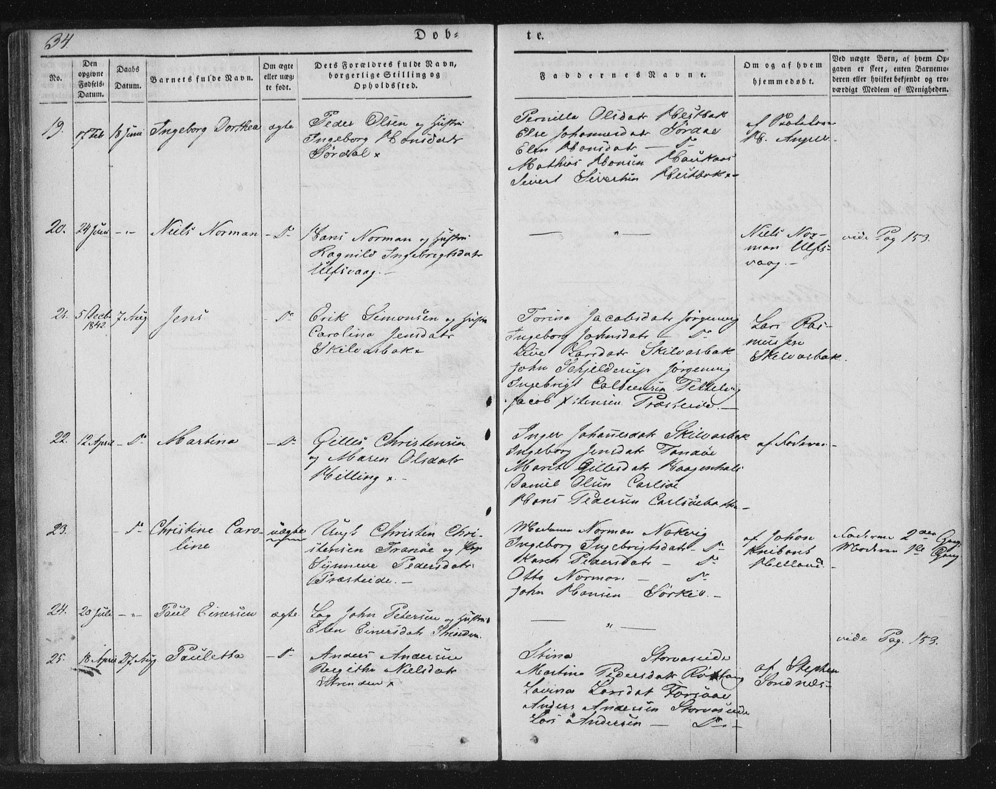 Ministerialprotokoller, klokkerbøker og fødselsregistre - Nordland, AV/SAT-A-1459/859/L0843: Parish register (official) no. 859A03, 1840-1848, p. 34