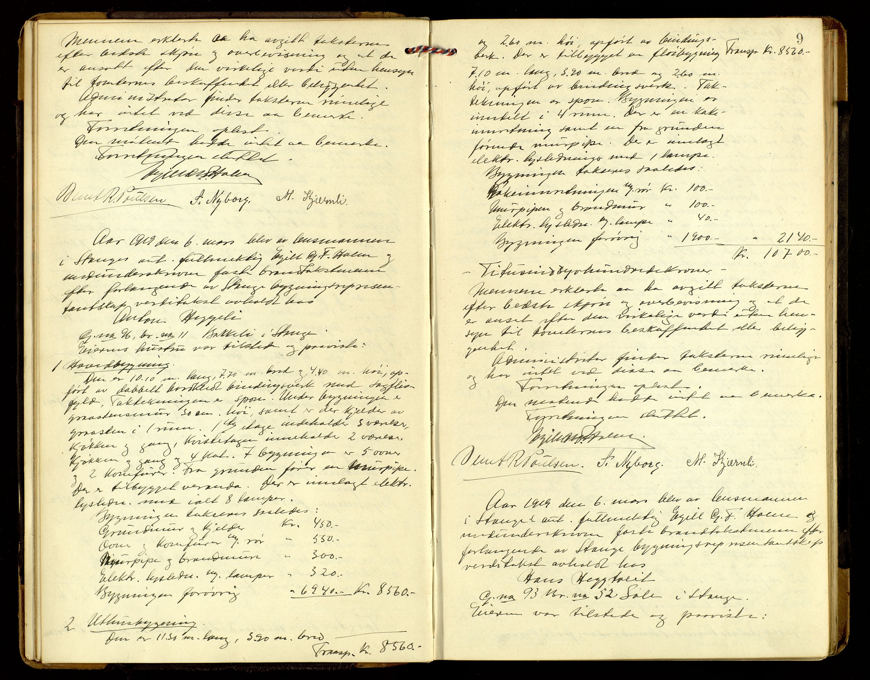 Norges Brannkasse, Stange, AV/SAH-NBRANS-009/F/L0003: Branntakstprotokoll, 1919-1925, p. 8b-9a