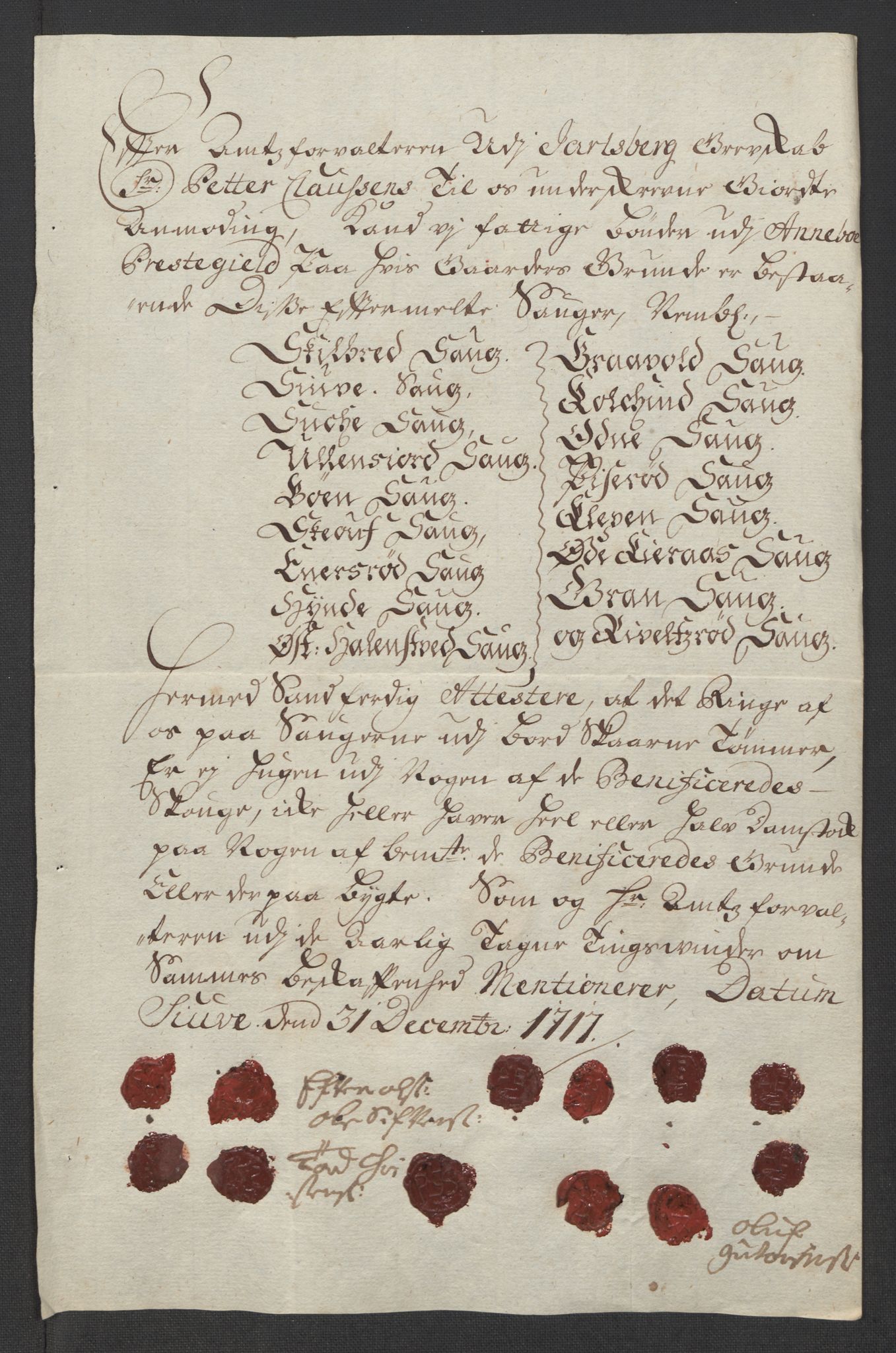 Rentekammeret inntil 1814, Reviderte regnskaper, Fogderegnskap, AV/RA-EA-4092/R32/L1881: Fogderegnskap Jarlsberg grevskap, 1717, p. 151
