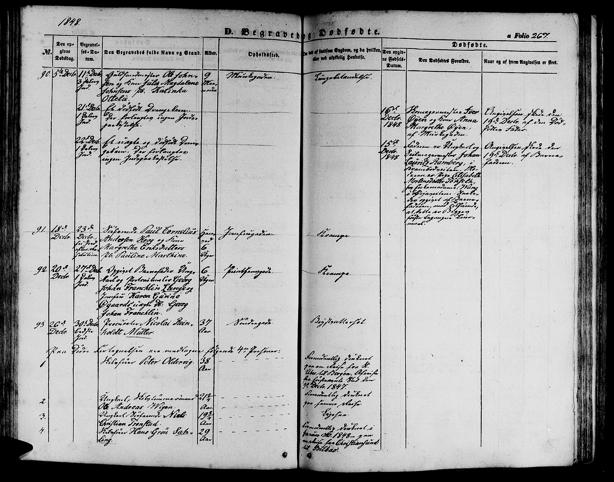 Ministerialprotokoller, klokkerbøker og fødselsregistre - Sør-Trøndelag, SAT/A-1456/602/L0137: Parish register (copy) no. 602C05, 1846-1856, p. 267
