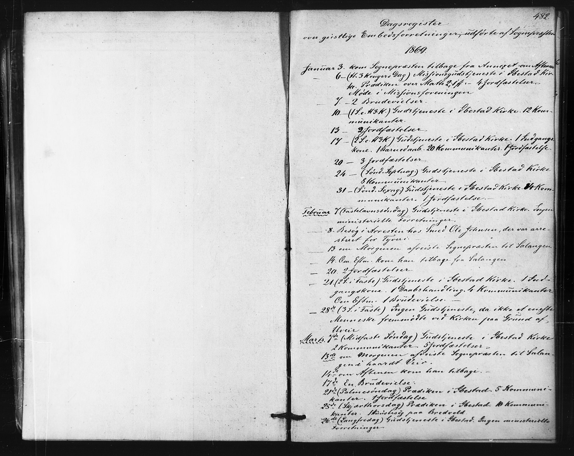Ibestad sokneprestembete, SATØ/S-0077/H/Ha/Haa/L0010kirke: Parish register (official) no. 10, 1869-1879, p. 482