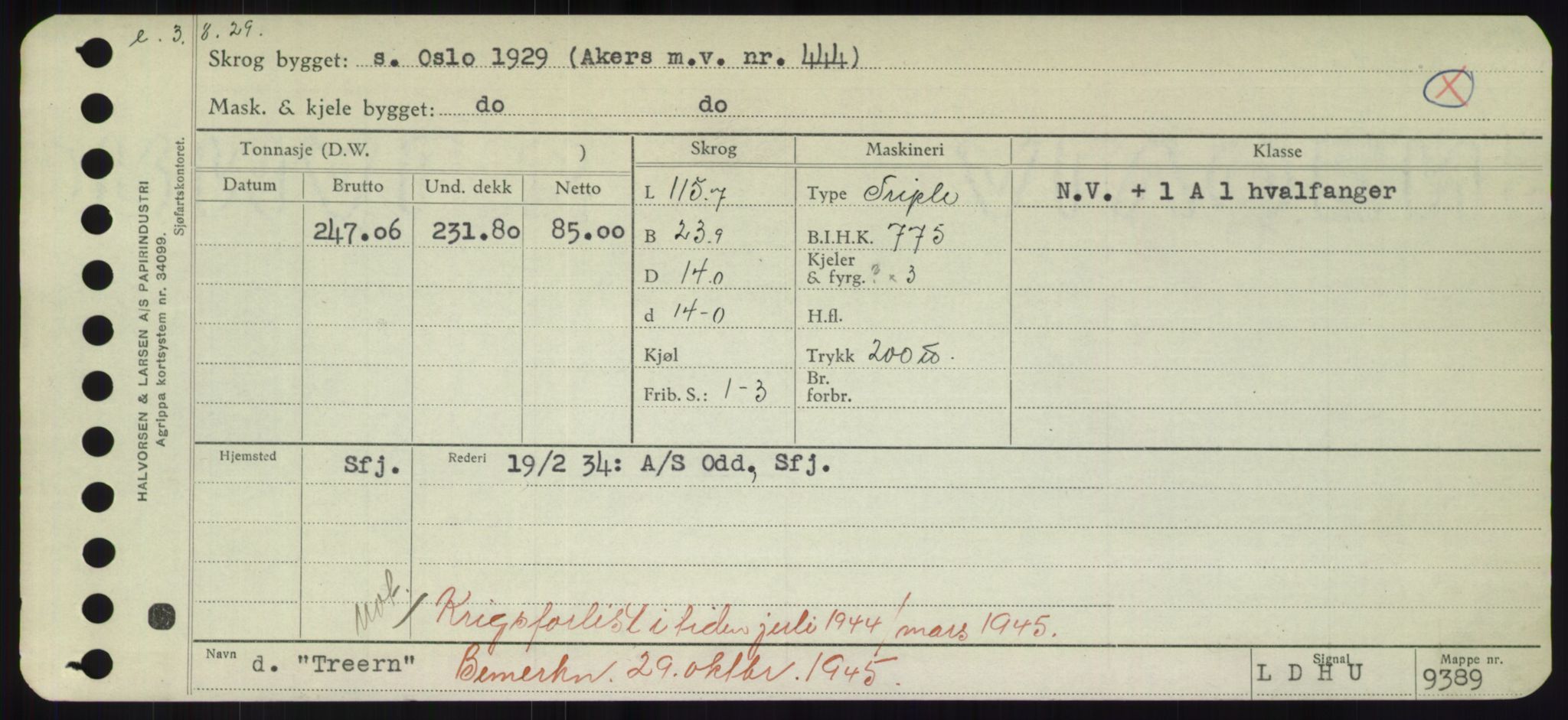 Sjøfartsdirektoratet med forløpere, Skipsmålingen, RA/S-1627/H/Hd/L0039: Fartøy, Ti-Tø, p. 539