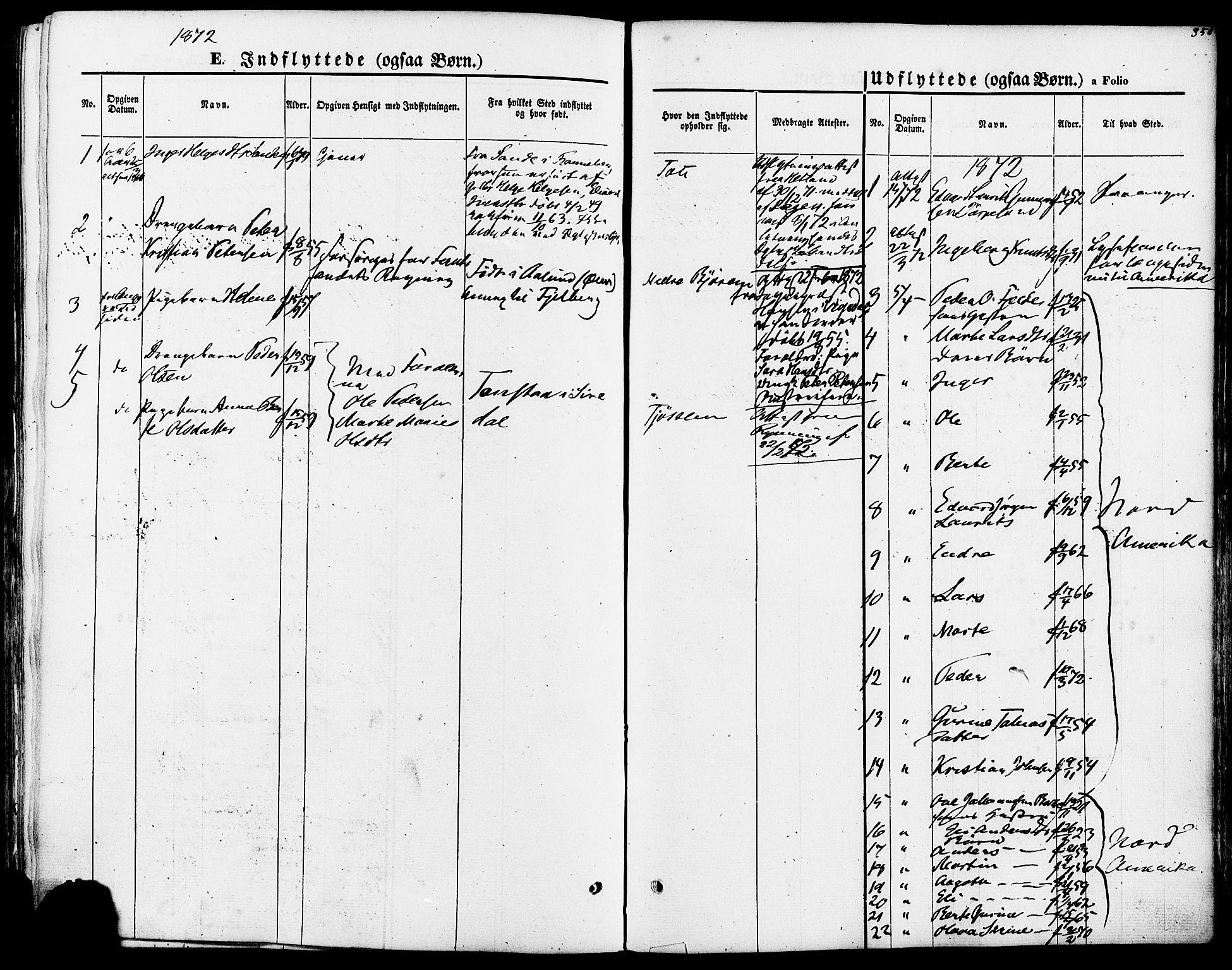 Strand sokneprestkontor, SAST/A-101828/H/Ha/Haa/L0007: Parish register (official) no. A 7, 1855-1881, p. 350