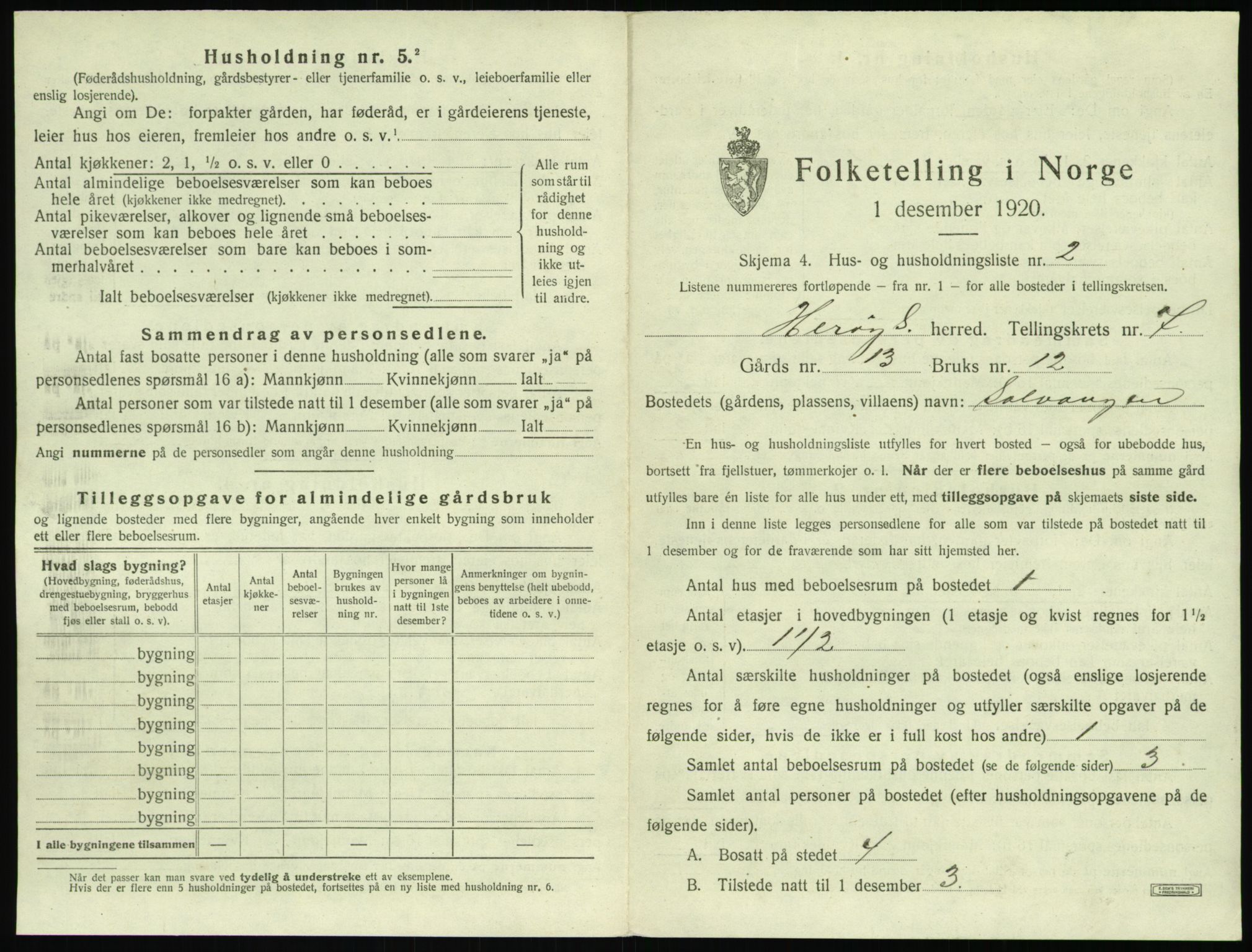 SAT, 1920 census for Herøy (MR), 1920, p. 475