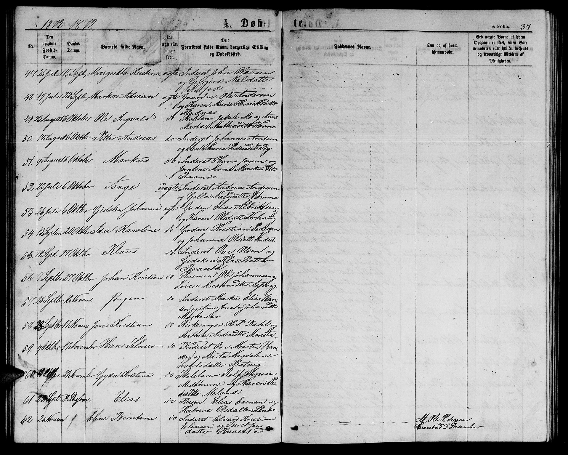 Ministerialprotokoller, klokkerbøker og fødselsregistre - Sør-Trøndelag, SAT/A-1456/655/L0686: Parish register (copy) no. 655C02, 1866-1879, p. 37