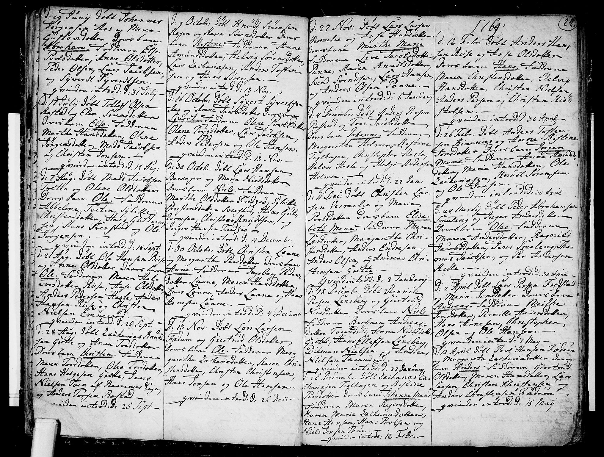 Sem kirkebøker, AV/SAKO-A-5/F/Fa/L0002: Parish register (official) no. I 2, 1764-1798, p. 24