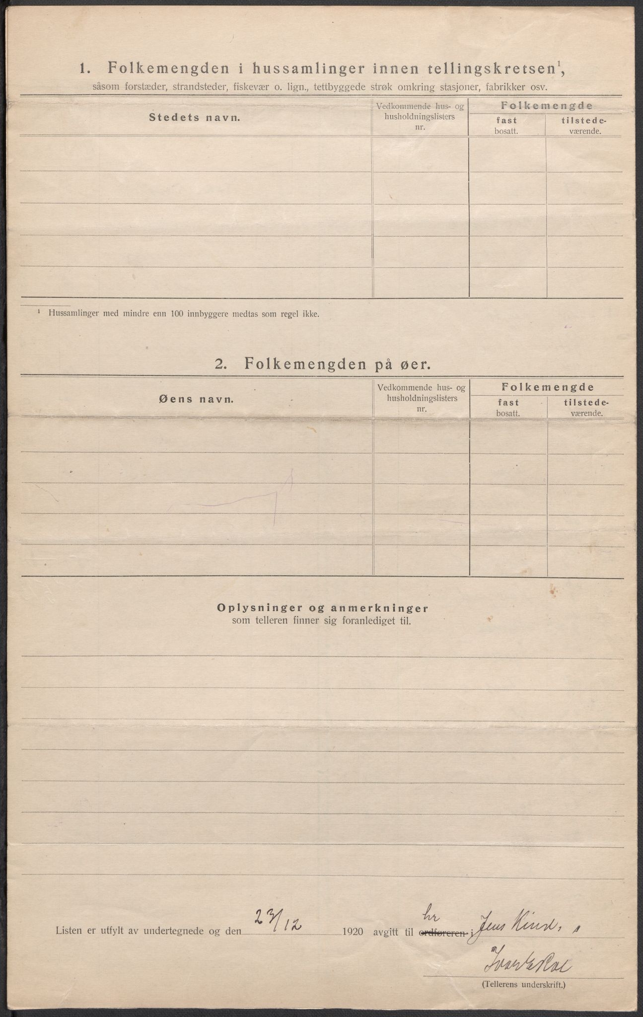 SAKO, 1920 census for Tyristrand, 1920, p. 19