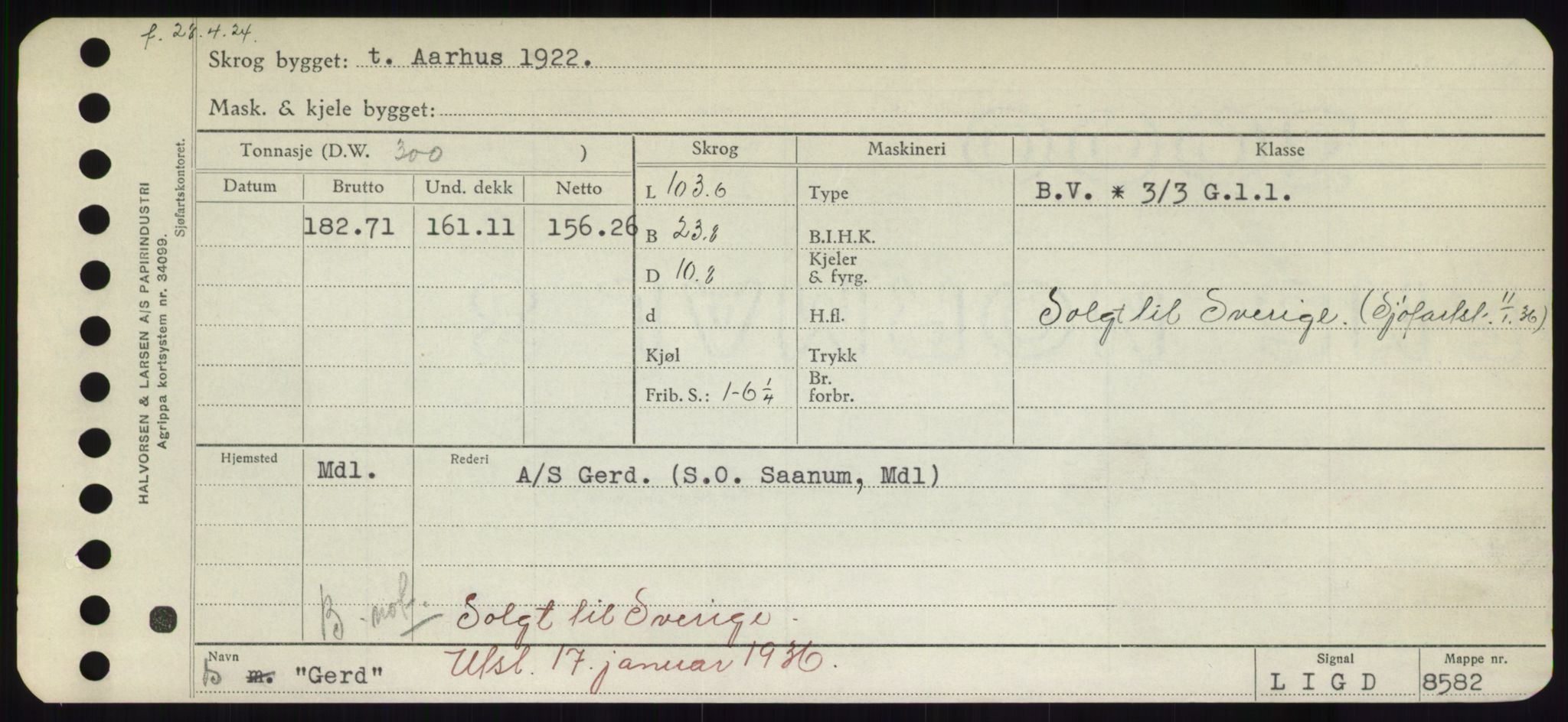 Sjøfartsdirektoratet med forløpere, Skipsmålingen, AV/RA-S-1627/H/Hd/L0012: Fartøy, G-Glø, p. 225