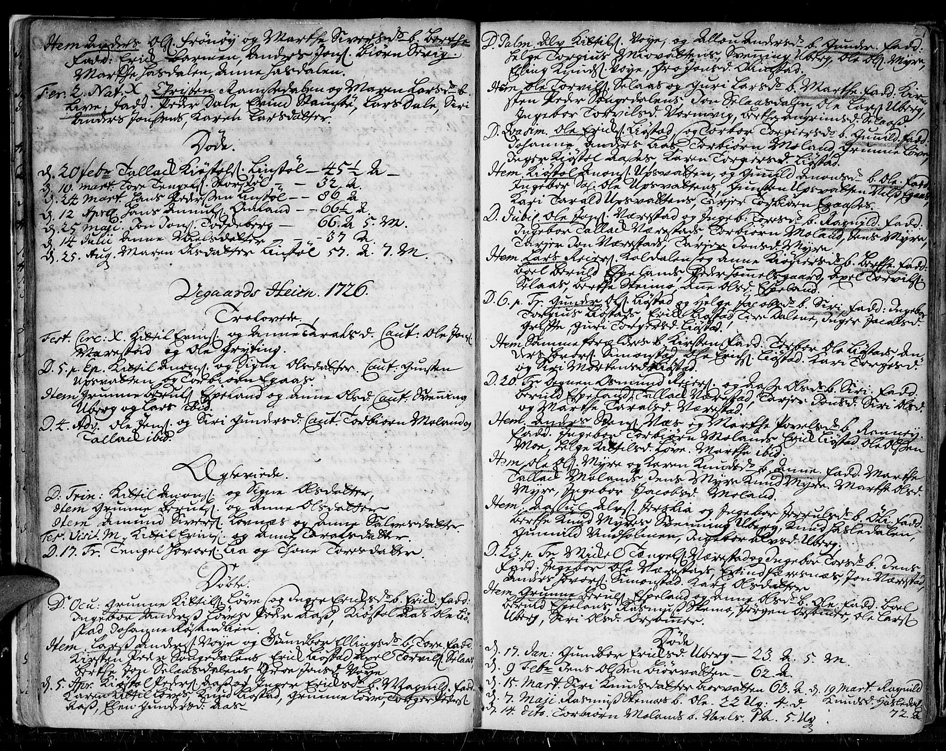 Gjerstad sokneprestkontor, SAK/1111-0014/F/Fa/Faa/L0002: Parish register (official) no. A 2, 1717-1779, p. 27