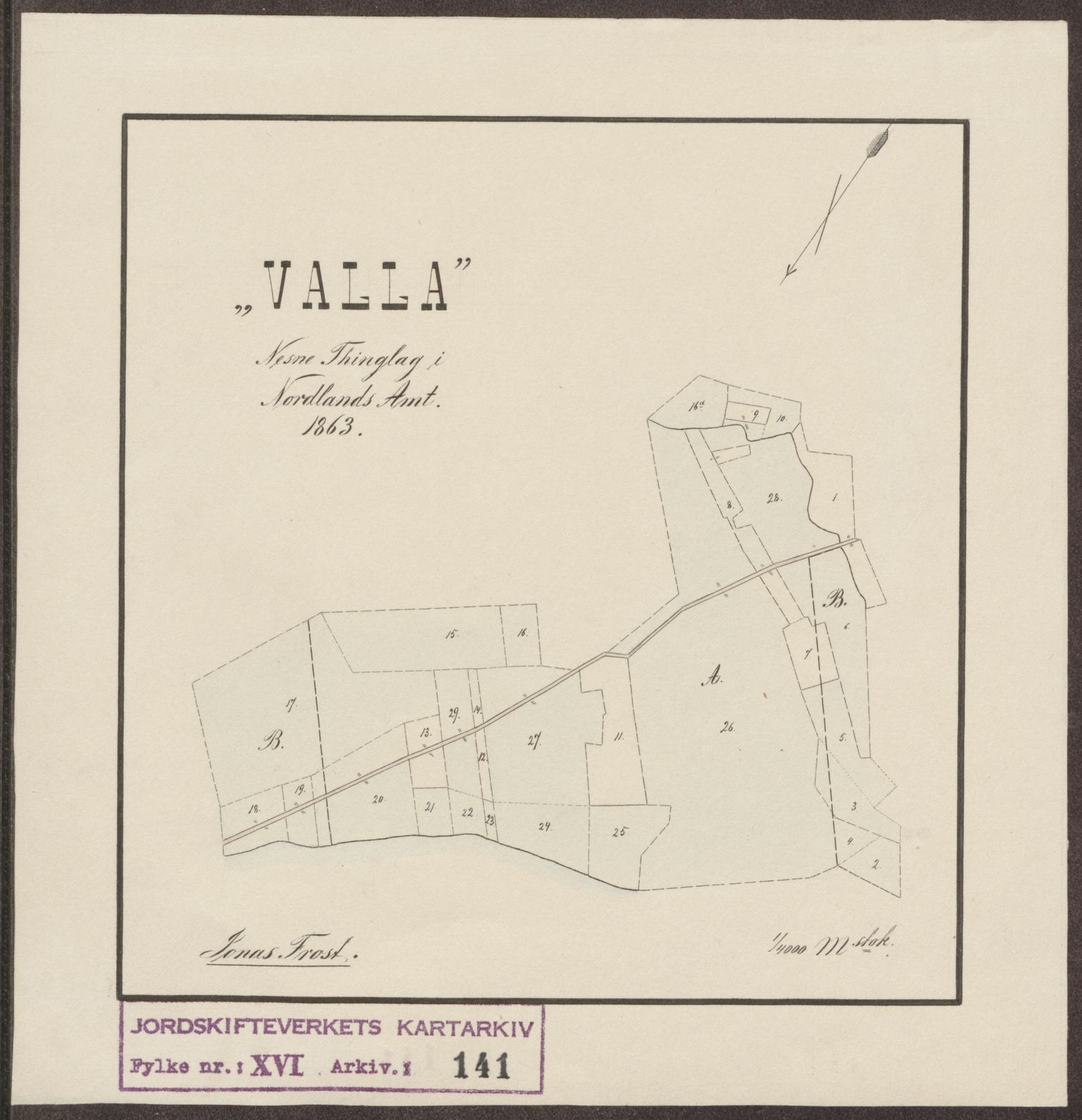 Jordskifteverkets kartarkiv, AV/RA-S-3929/T, 1859-1988, p. 233