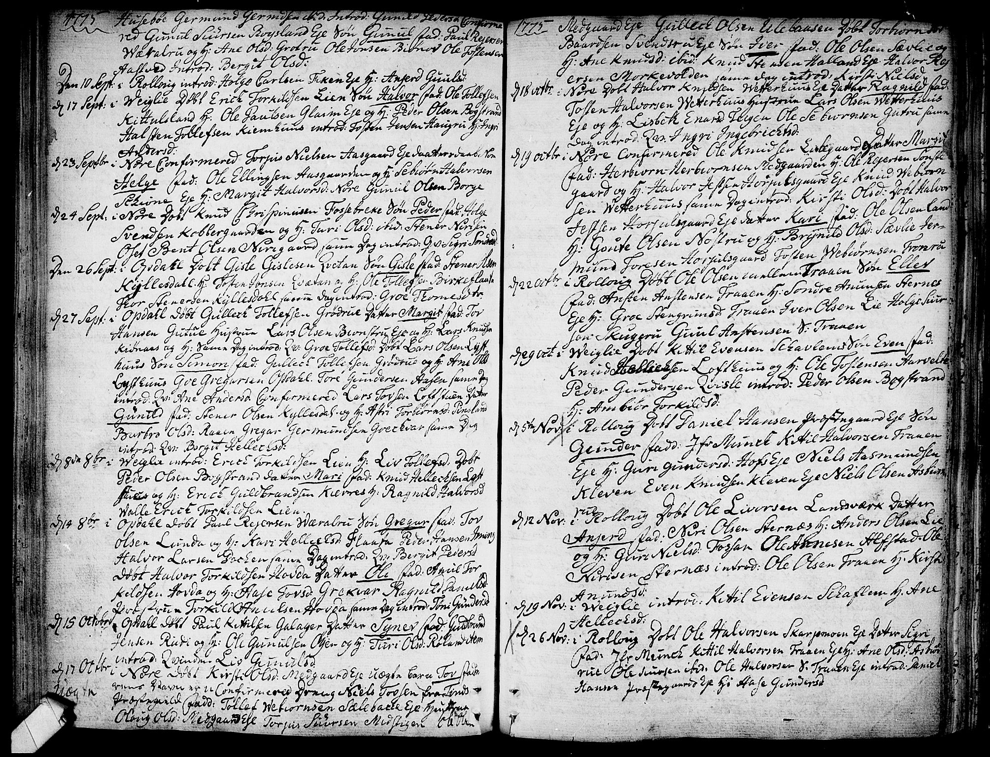 Rollag kirkebøker, SAKO/A-240/F/Fa/L0003: Parish register (official) no. I 3, 1743-1778, p. 151