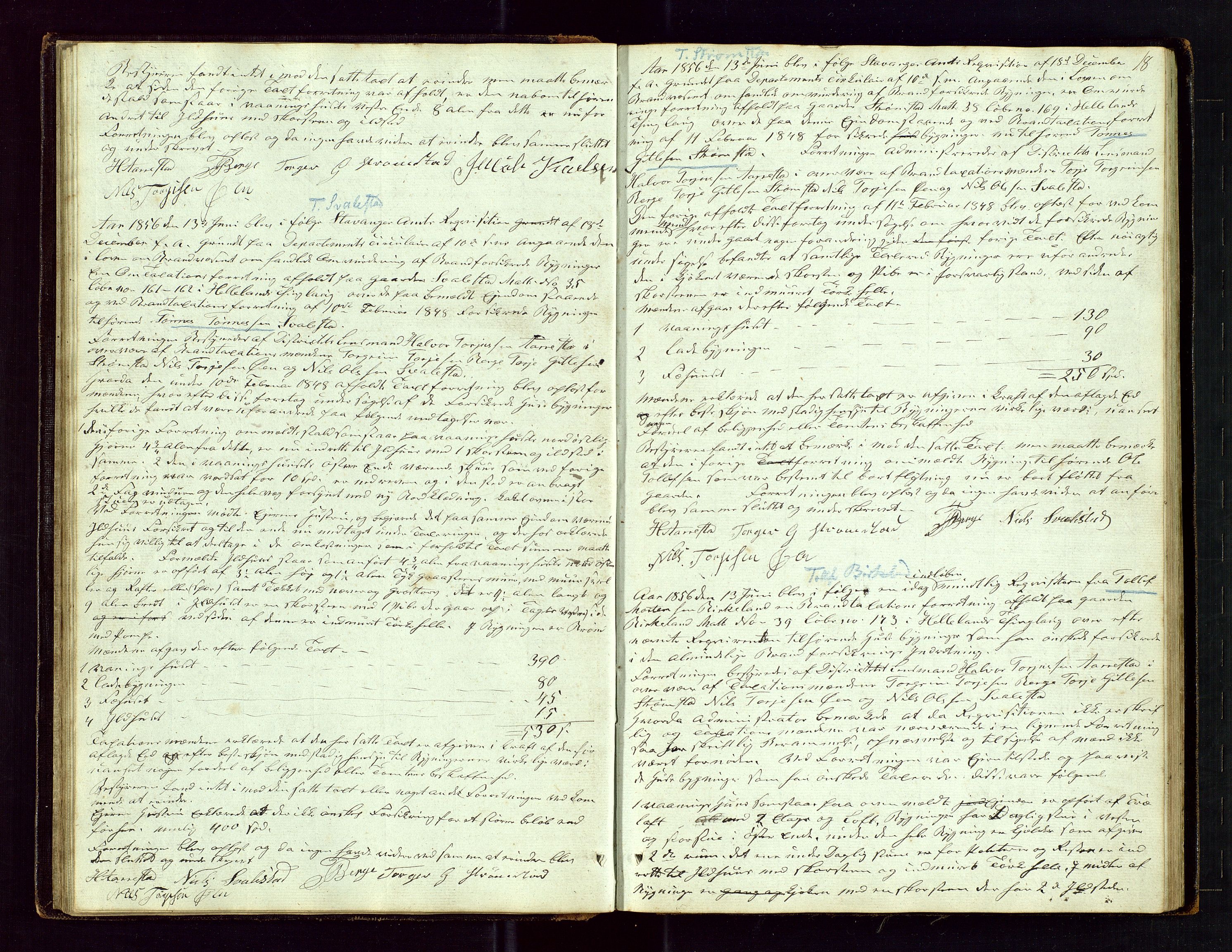 Helleland lensmannskontor, AV/SAST-A-100209/Goa/L0001: "Brandtaxations-Protocol for Hetlands Thinglag", 1847-1920, p. 17b-18a
