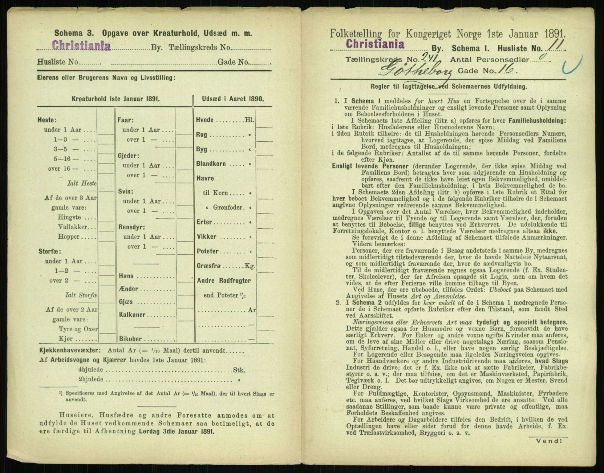 RA, 1891 census for 0301 Kristiania, 1891, p. 146355