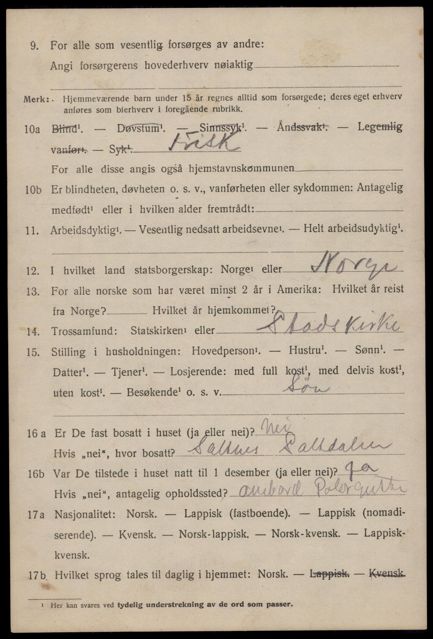 RA, 1920 census: Additional forms, 1920, p. 5632