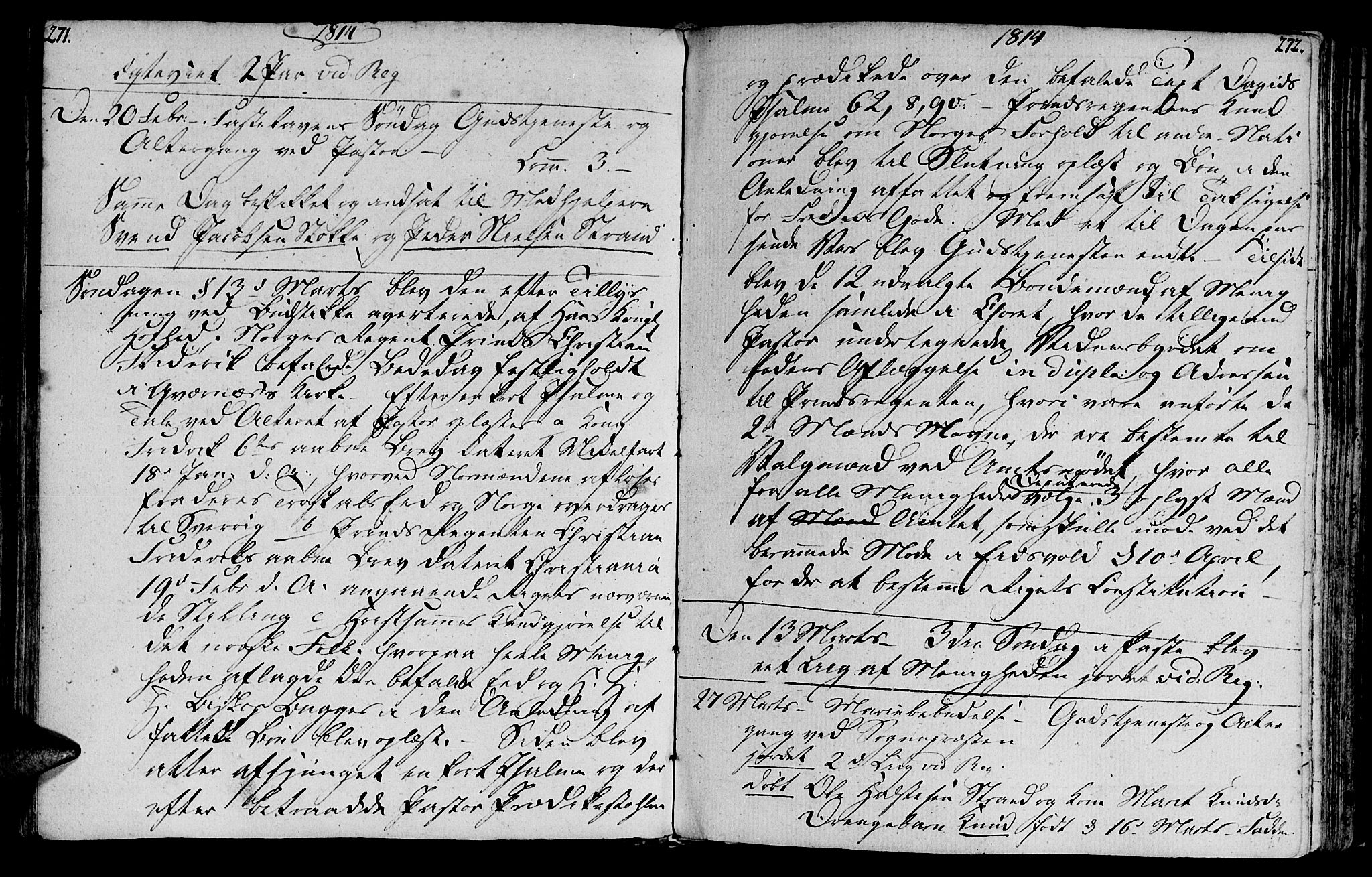 Ministerialprotokoller, klokkerbøker og fødselsregistre - Møre og Romsdal, AV/SAT-A-1454/568/L0799: Parish register (official) no. 568A08, 1780-1819, p. 271-272