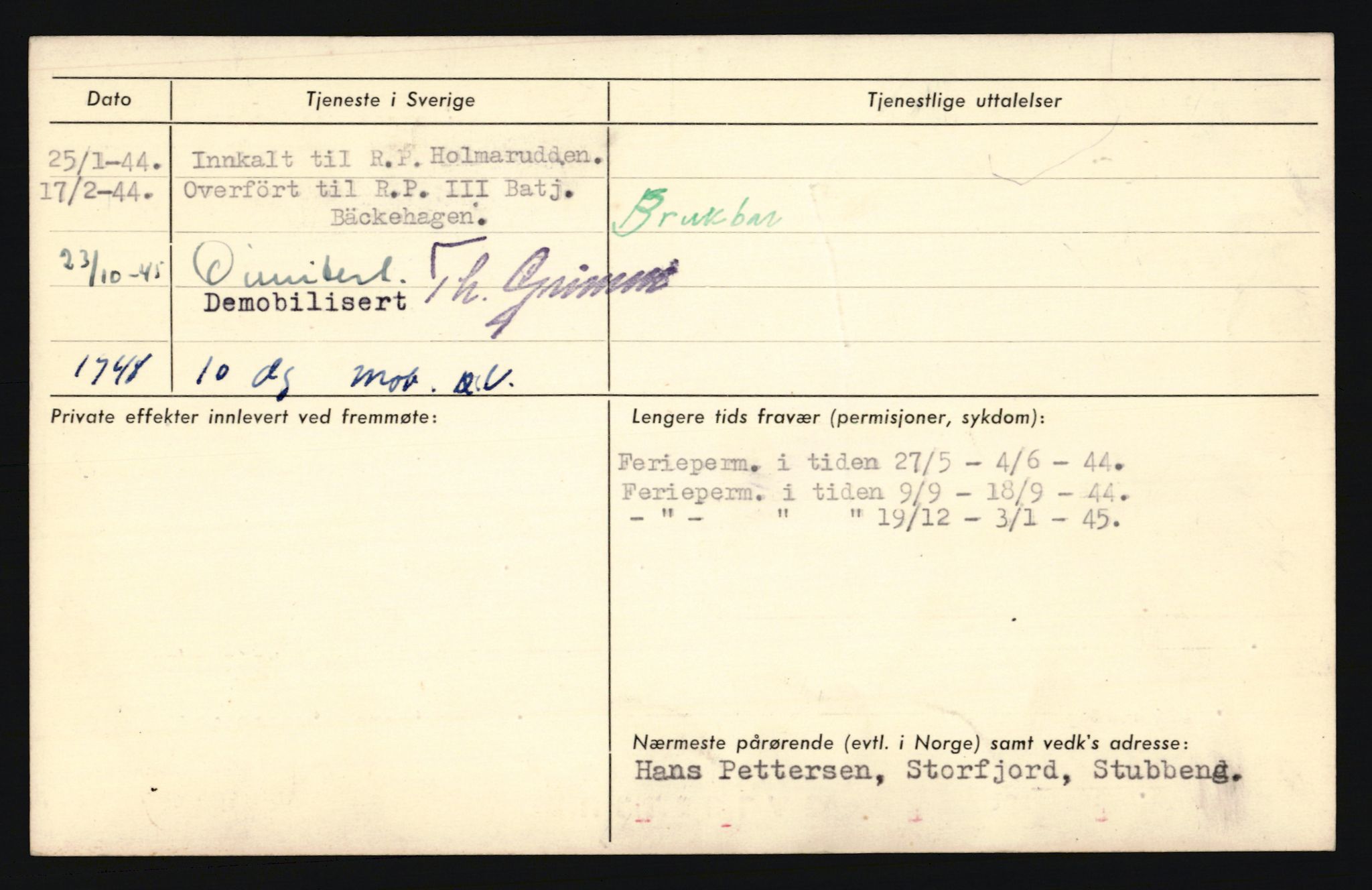 Forsvaret, Troms infanteriregiment nr. 16, AV/RA-RAFA-3146/P/Pa/L0019: Rulleblad for regimentets menige mannskaper, årsklasse 1935, 1935, p. 1062