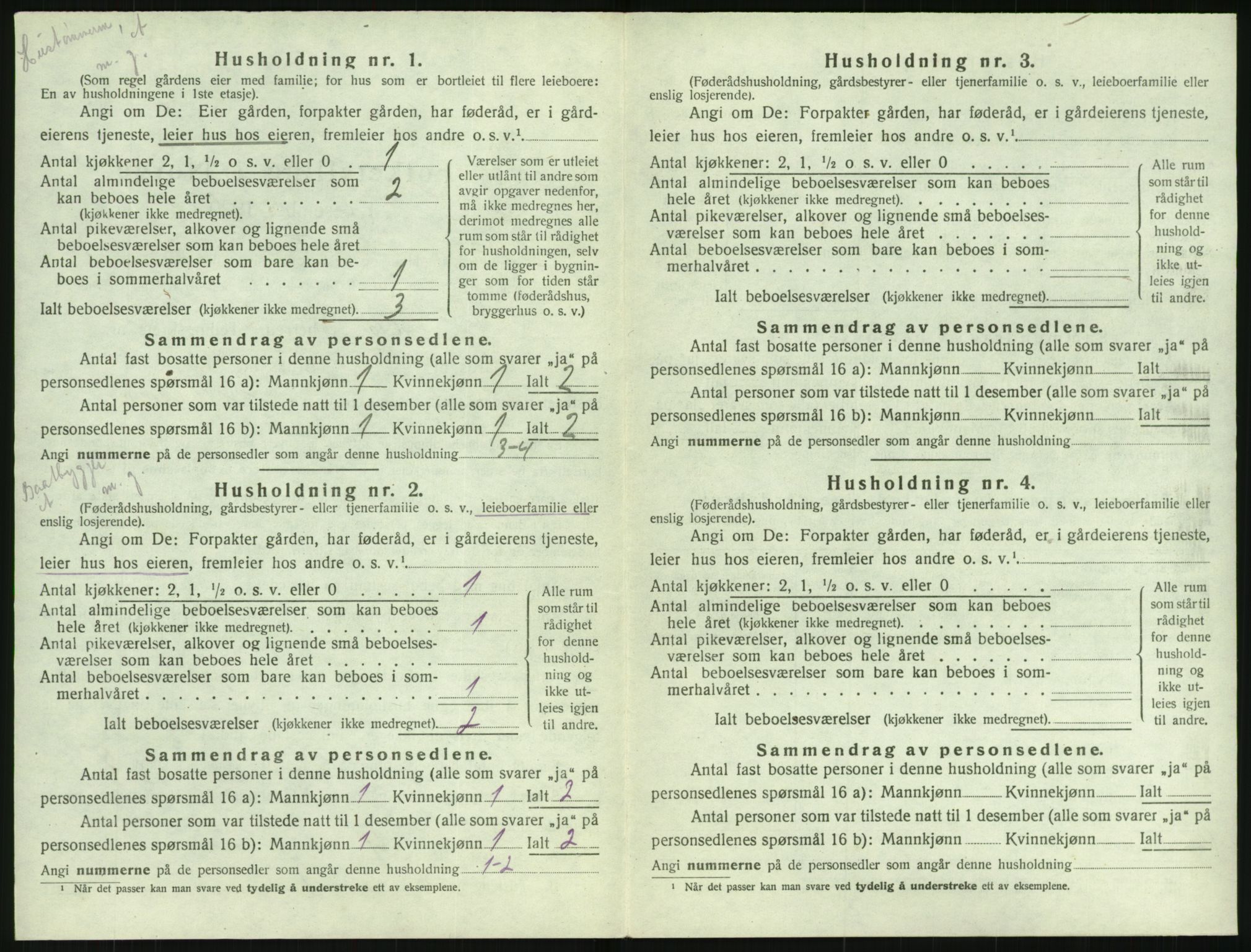 SAK, 1920 census for Hisøy, 1920, p. 39