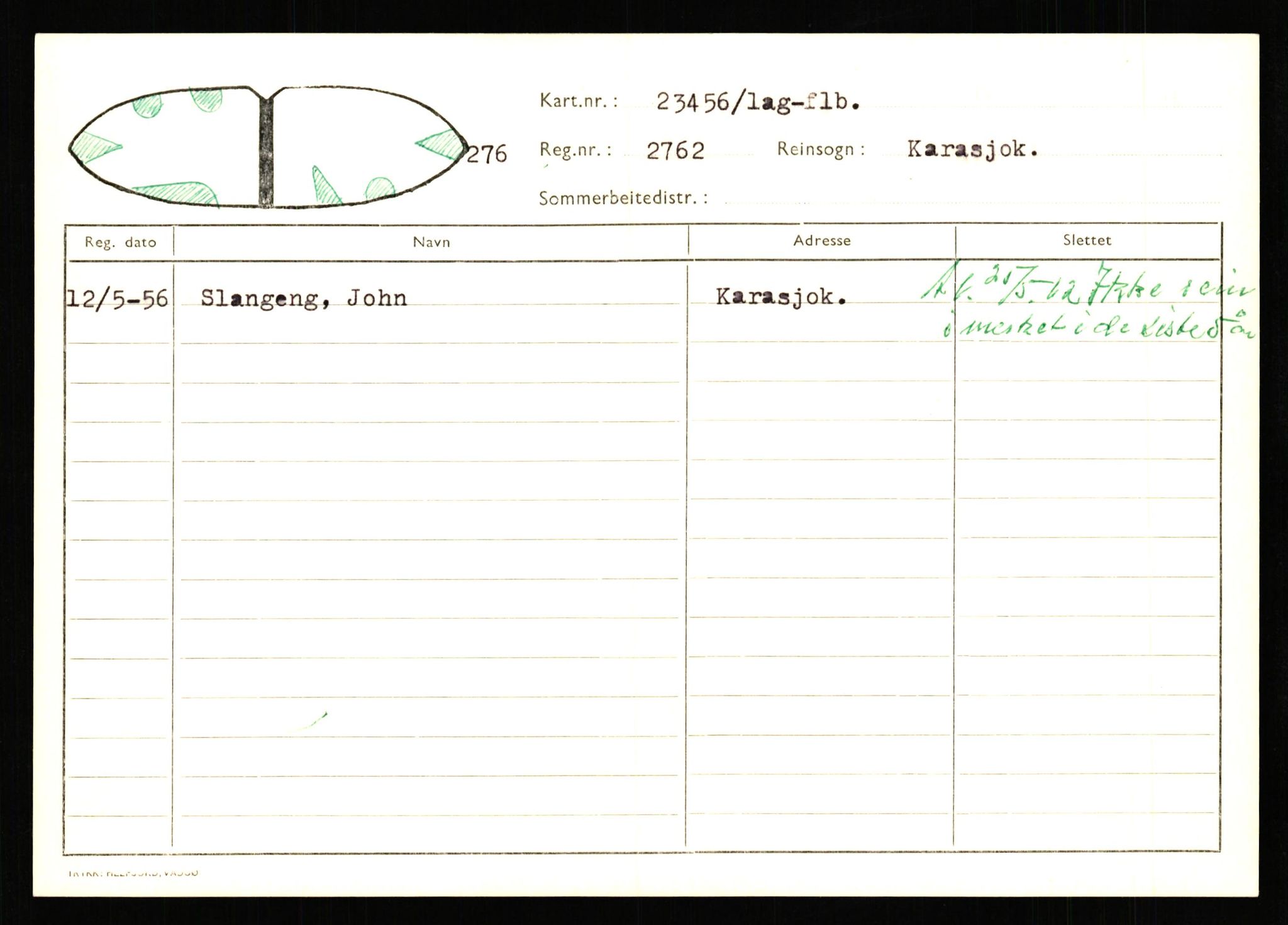 Lappefogden i Finnmark/Reindriftsforvaltningen Øst-Finnmark, AV/SATØ-S-1461/G/Ge/Gea/L0007: Slettede reinmerker: Karasjok, Kautokeino, Polmak og Varanger, 1934-1992, p. 177