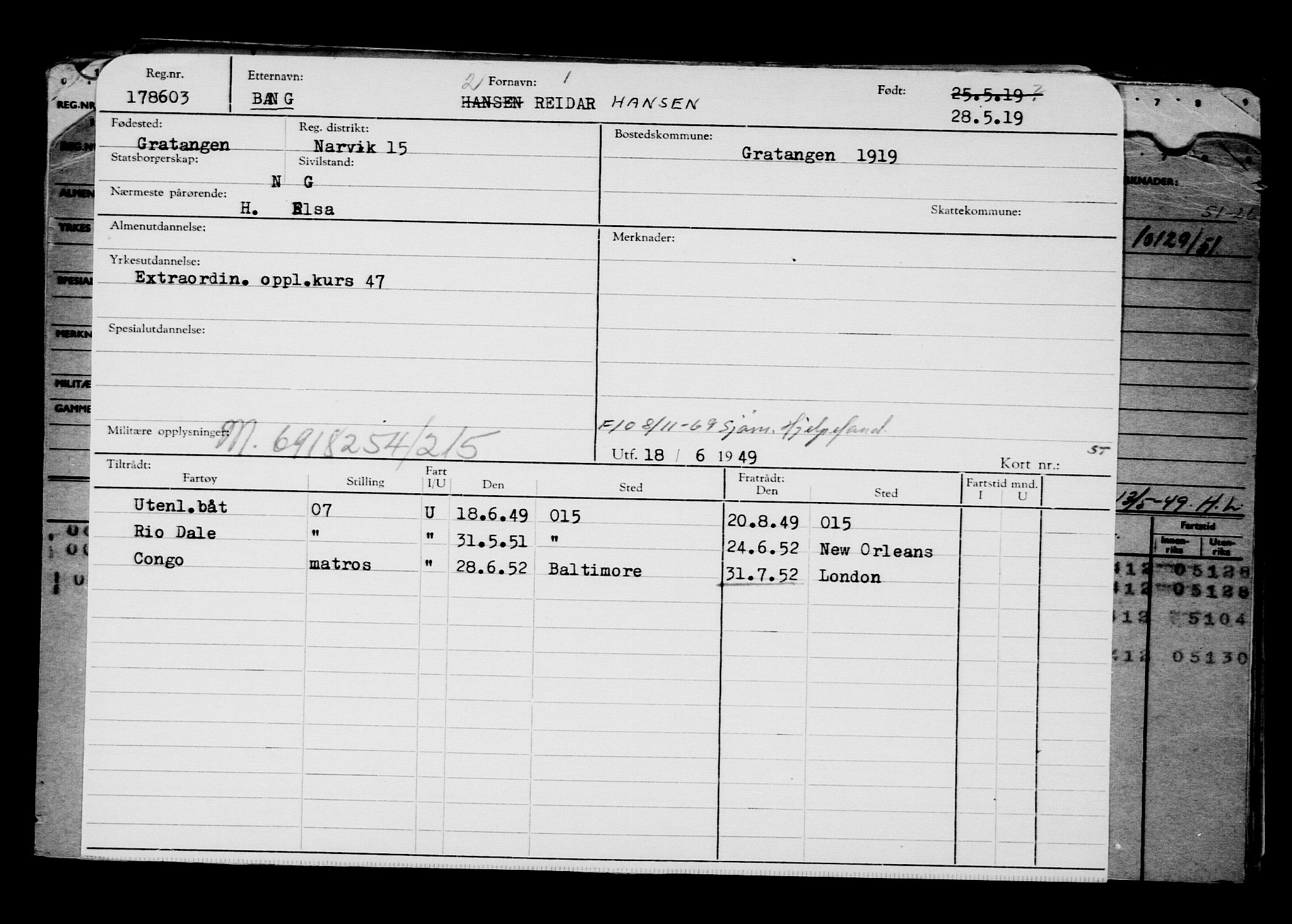 Direktoratet for sjømenn, AV/RA-S-3545/G/Gb/L0169: Hovedkort, 1919, p. 202