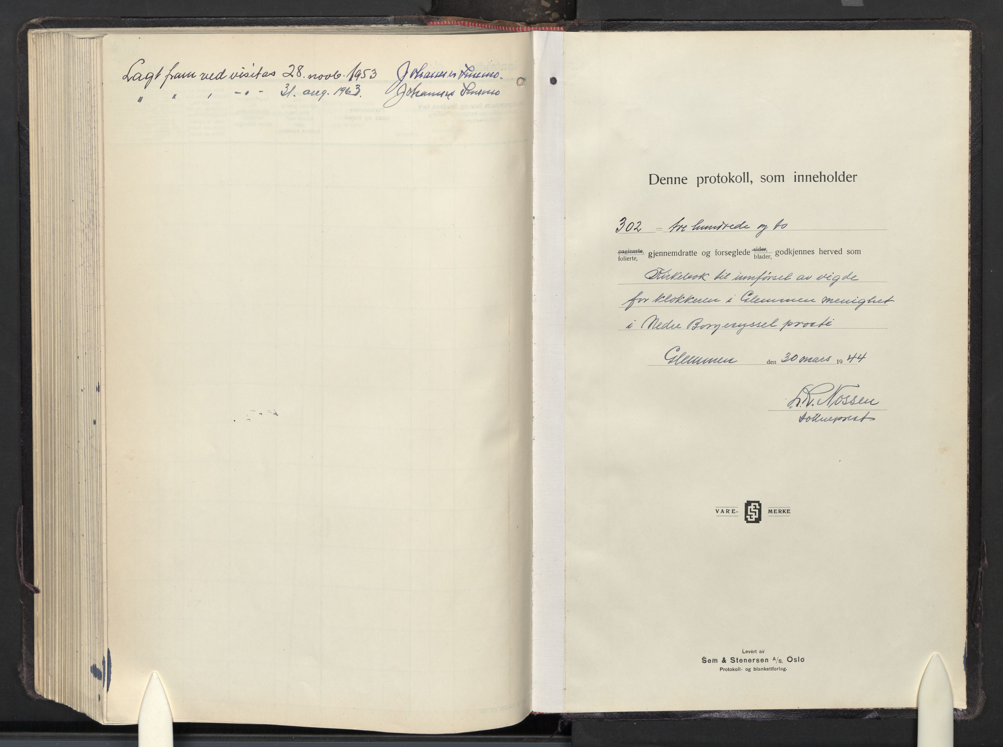 Glemmen prestekontor Kirkebøker, SAO/A-10908/G/Ga/L0012: Parish register (copy) no. 12, 1944-1962