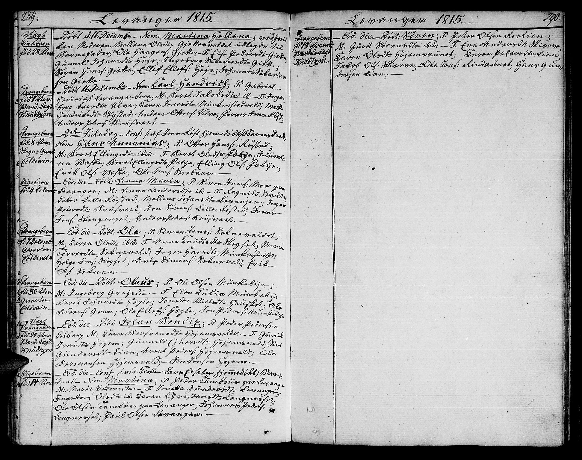 Ministerialprotokoller, klokkerbøker og fødselsregistre - Nord-Trøndelag, SAT/A-1458/717/L0145: Parish register (official) no. 717A03 /3, 1810-1815, p. 289-290