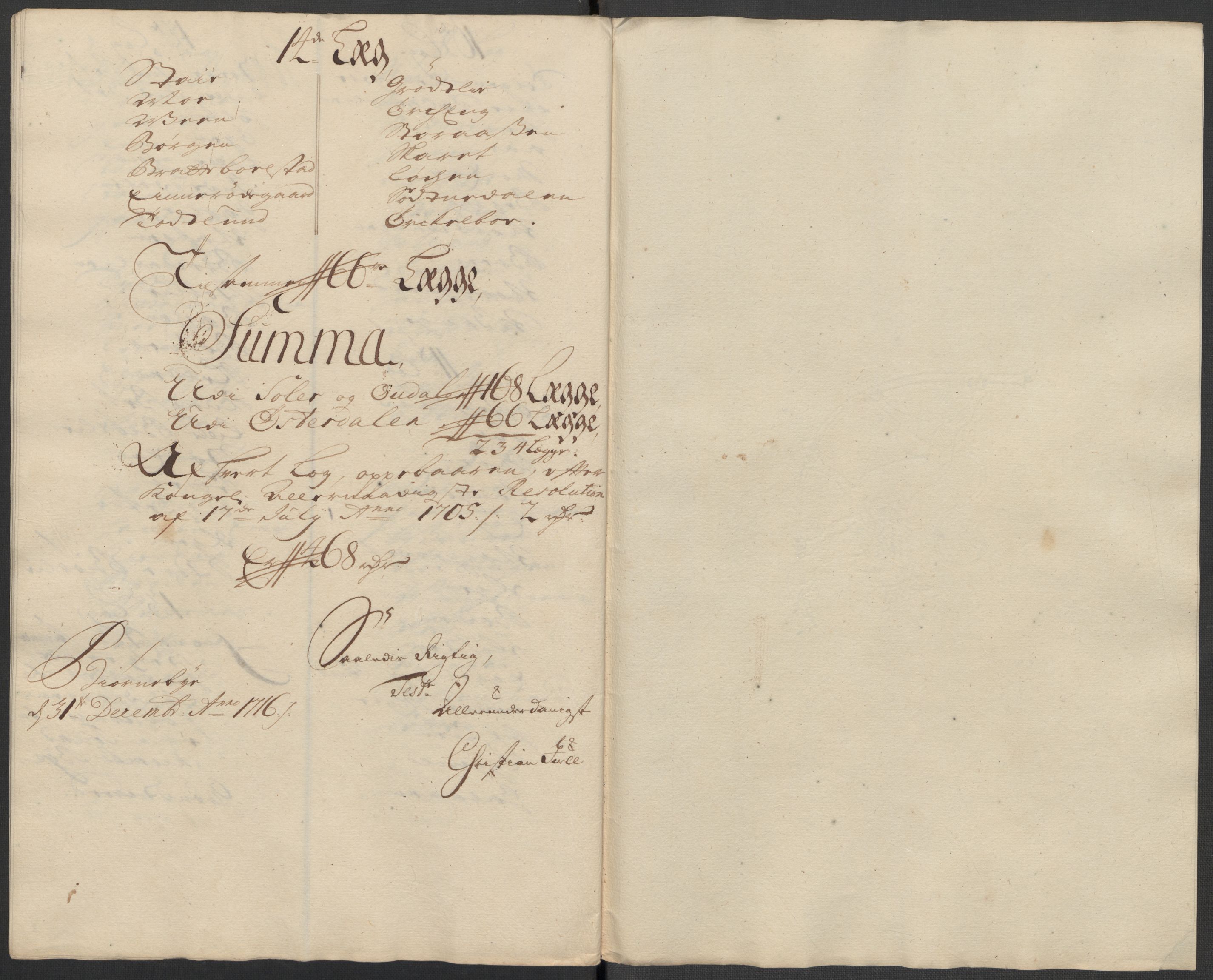 Rentekammeret inntil 1814, Reviderte regnskaper, Fogderegnskap, RA/EA-4092/R13/L0855: Fogderegnskap Solør, Odal og Østerdal, 1716, p. 152