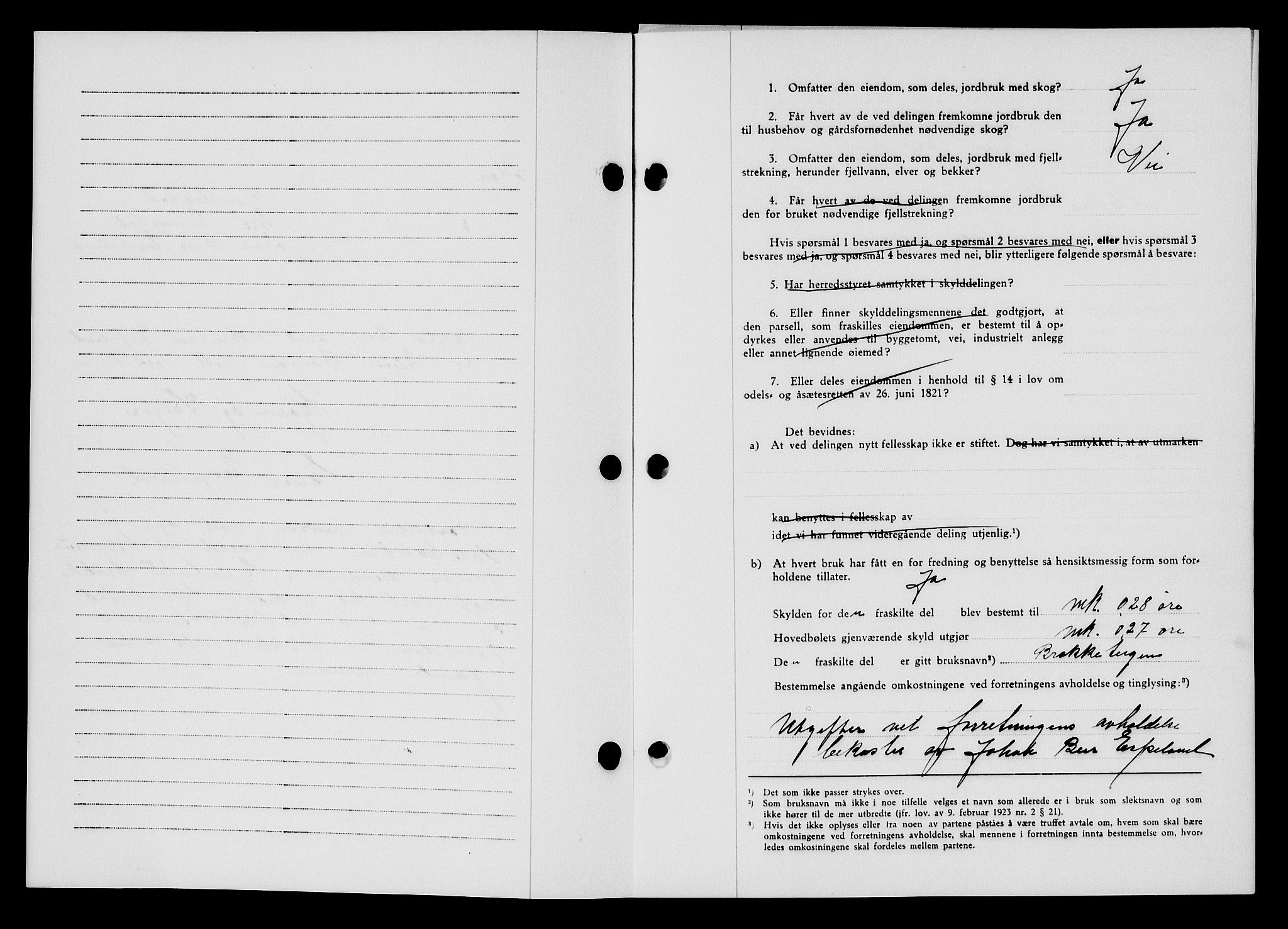Flekkefjord sorenskriveri, SAK/1221-0001/G/Gb/Gba/L0058: Mortgage book no. A-6, 1942-1944, Diary no: : 8/1943