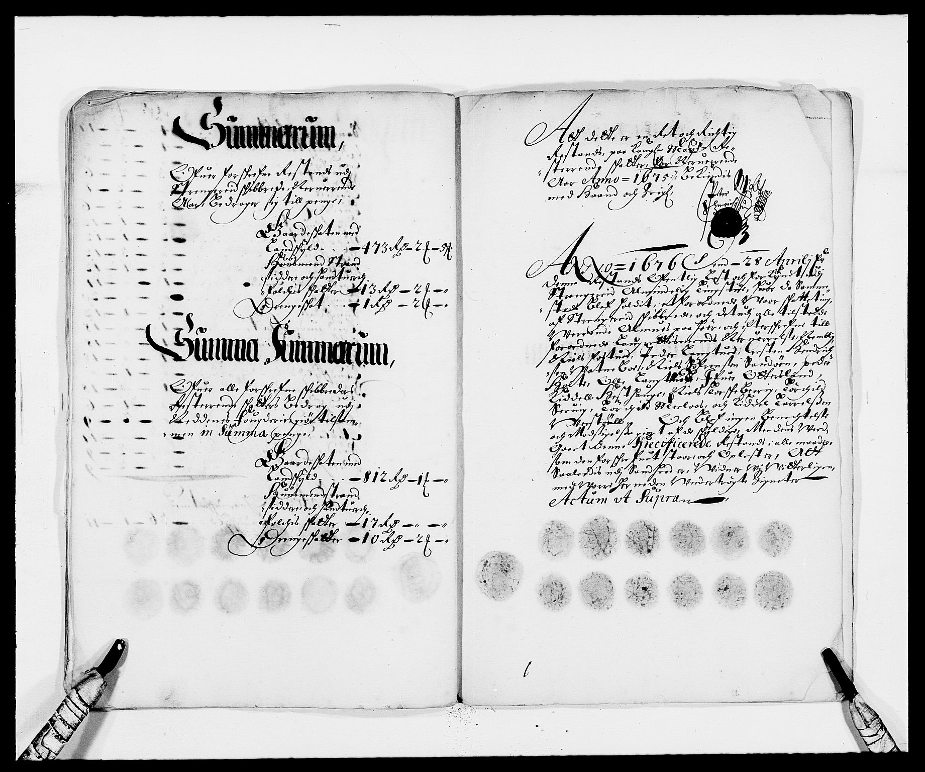 Rentekammeret inntil 1814, Reviderte regnskaper, Fogderegnskap, AV/RA-EA-4092/R39/L2301: Fogderegnskap Nedenes, 1675-1676, p. 171
