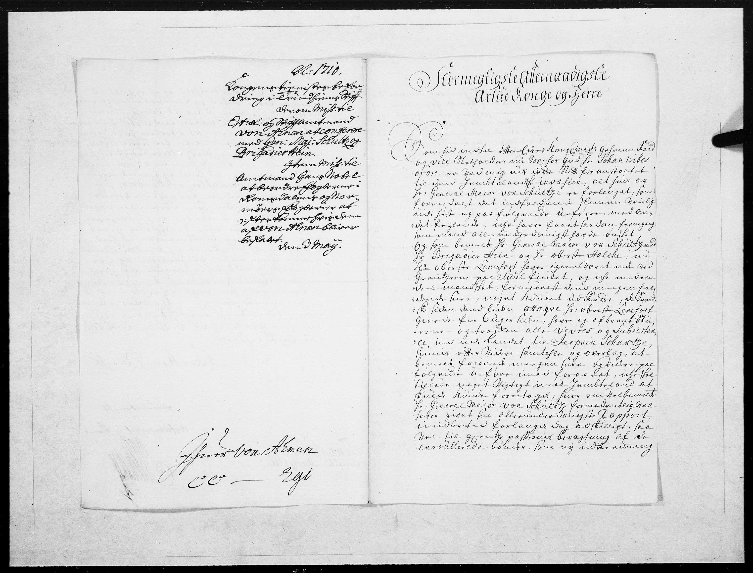Danske Kanselli 1572-1799, RA/EA-3023/F/Fc/Fcc/Fcca/L0068: Norske innlegg 1572-1799, 1710, p. 489