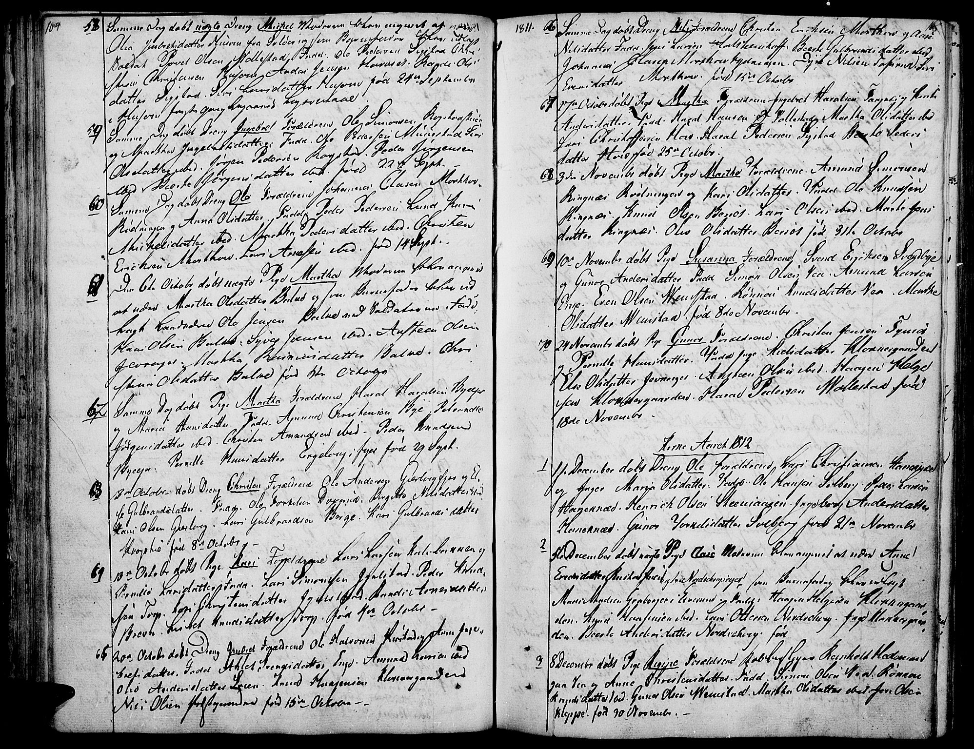 Løten prestekontor, AV/SAH-PREST-022/K/Ka/L0004: Parish register (official) no. 4, 1801-1814, p. 104-105