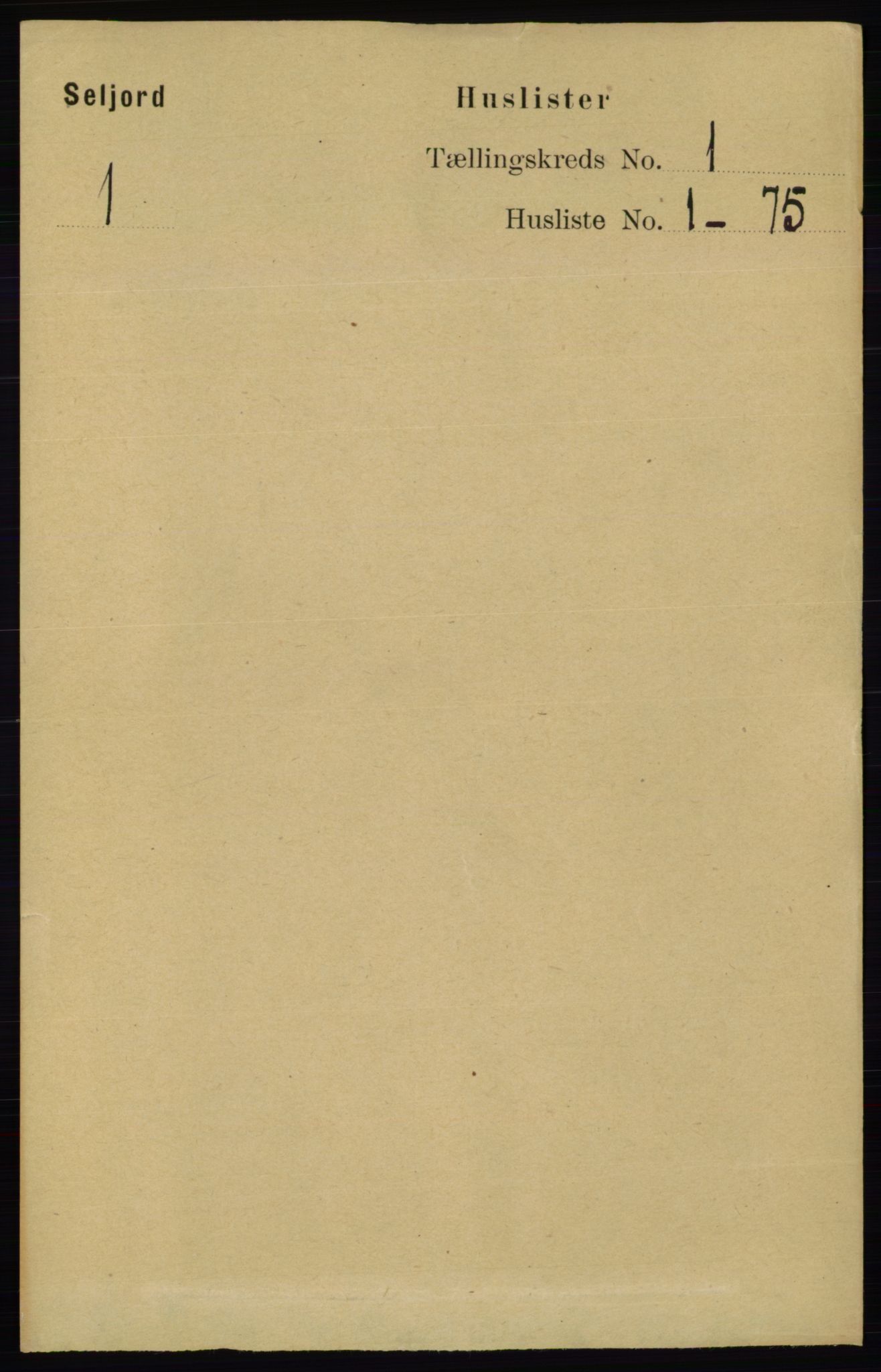 RA, 1891 census for 0828 Seljord, 1891, p. 27
